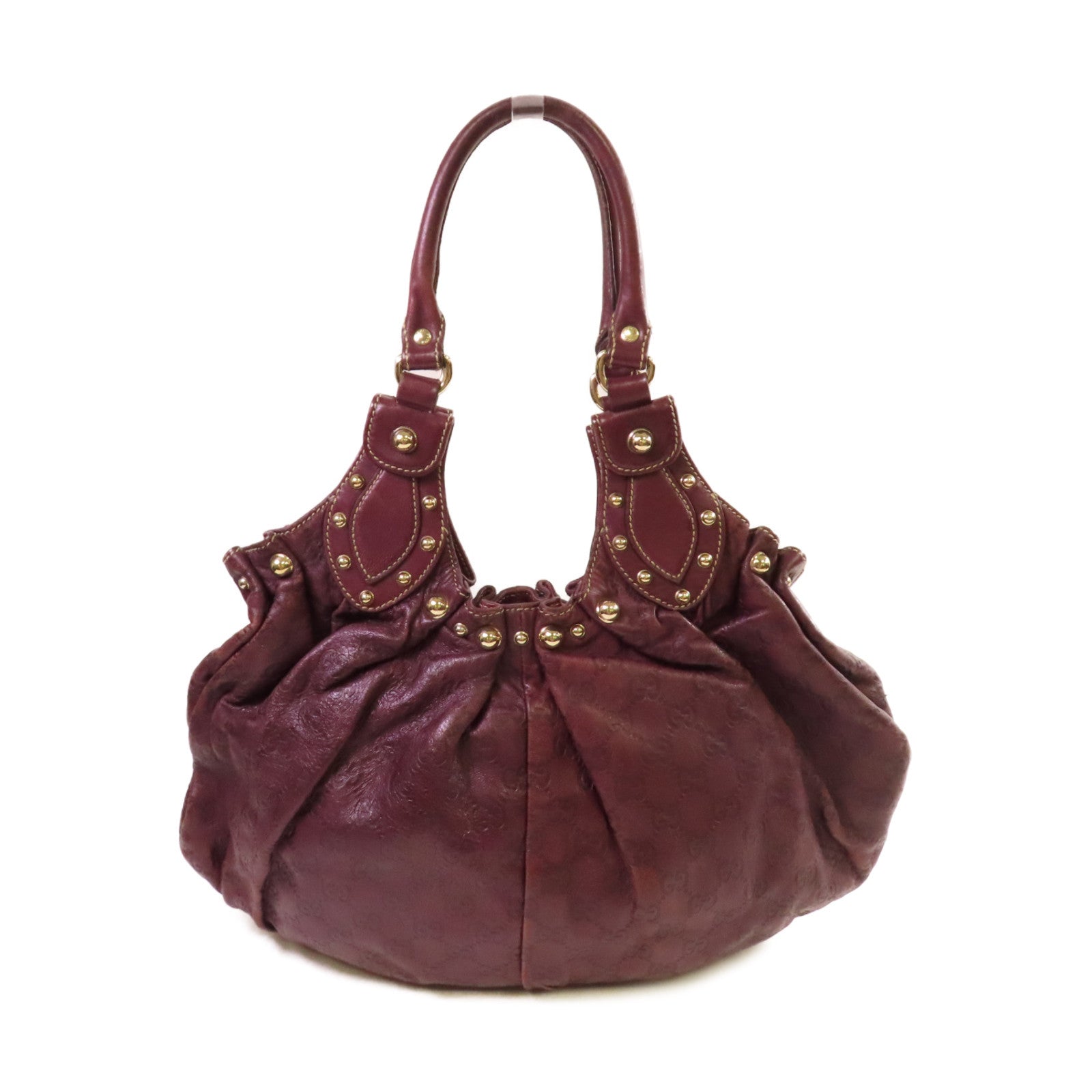GUCCI 【激減優惠】牛皮皮革Guccissima Hand Bag金扣手挽袋紫色