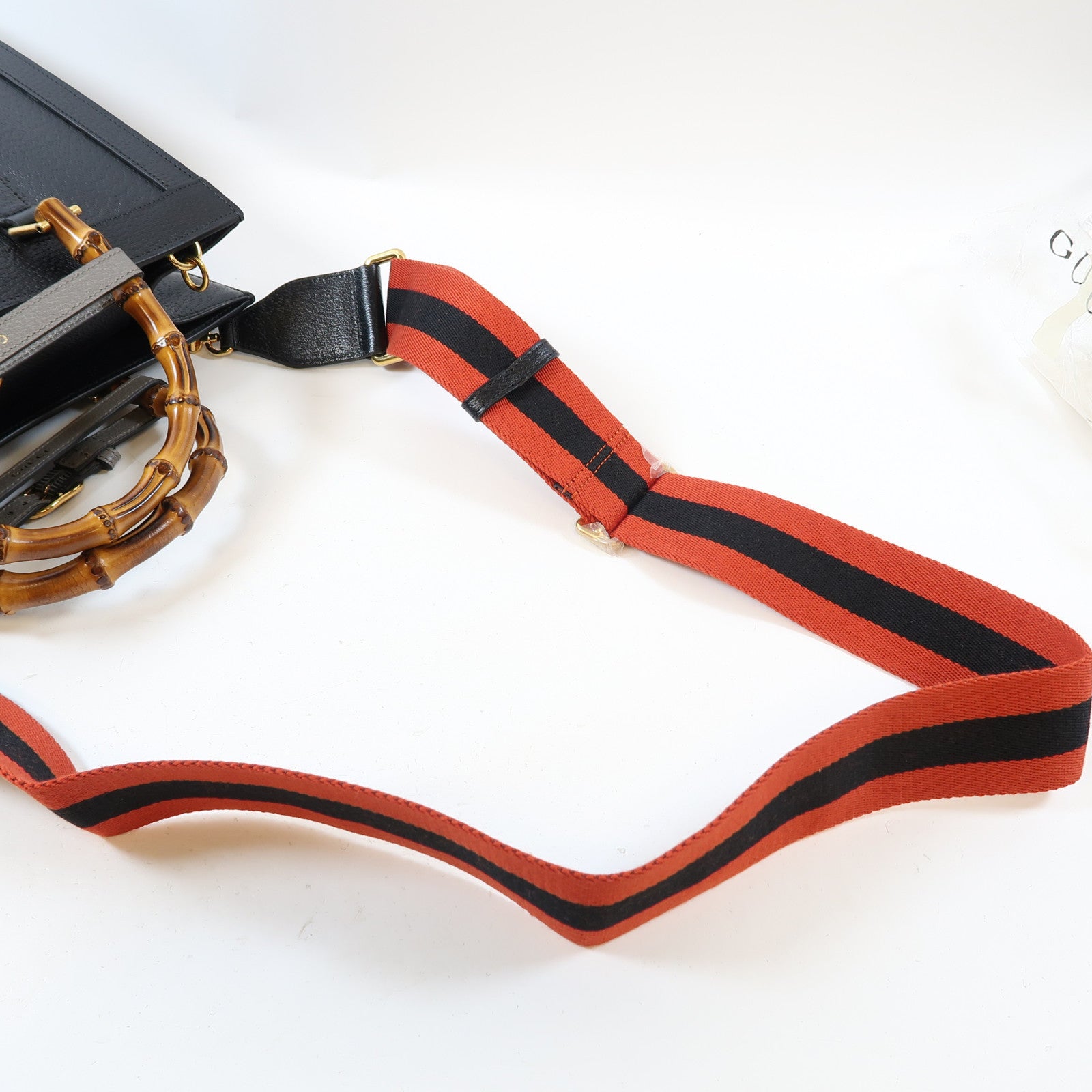 GUCCI 牛皮皮革Gucci Diana金扣手挽肩背兩用袋黑色