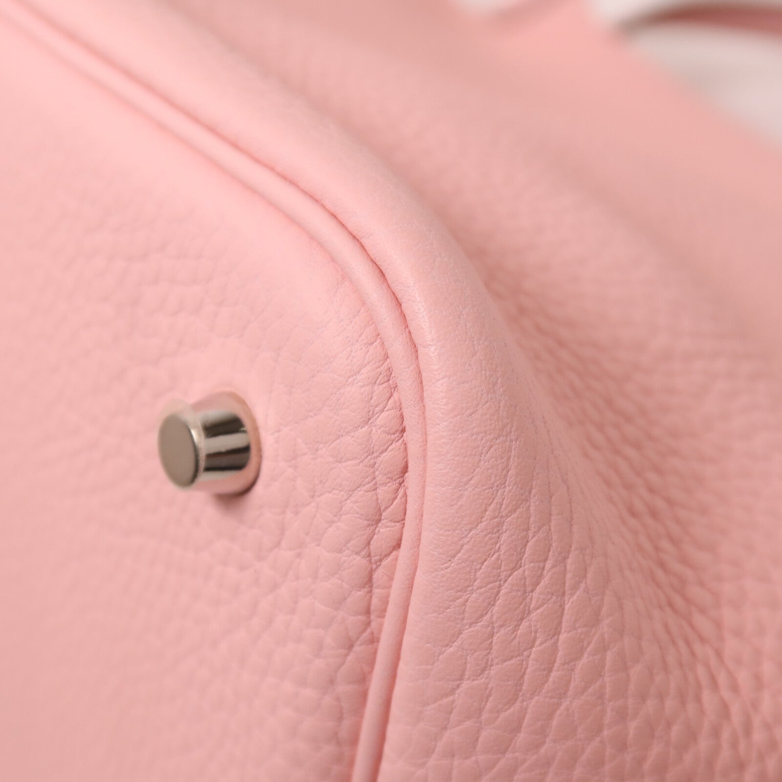 HERMES Clemence皮革Picotin MM銀扣手挽袋Rose Sakura