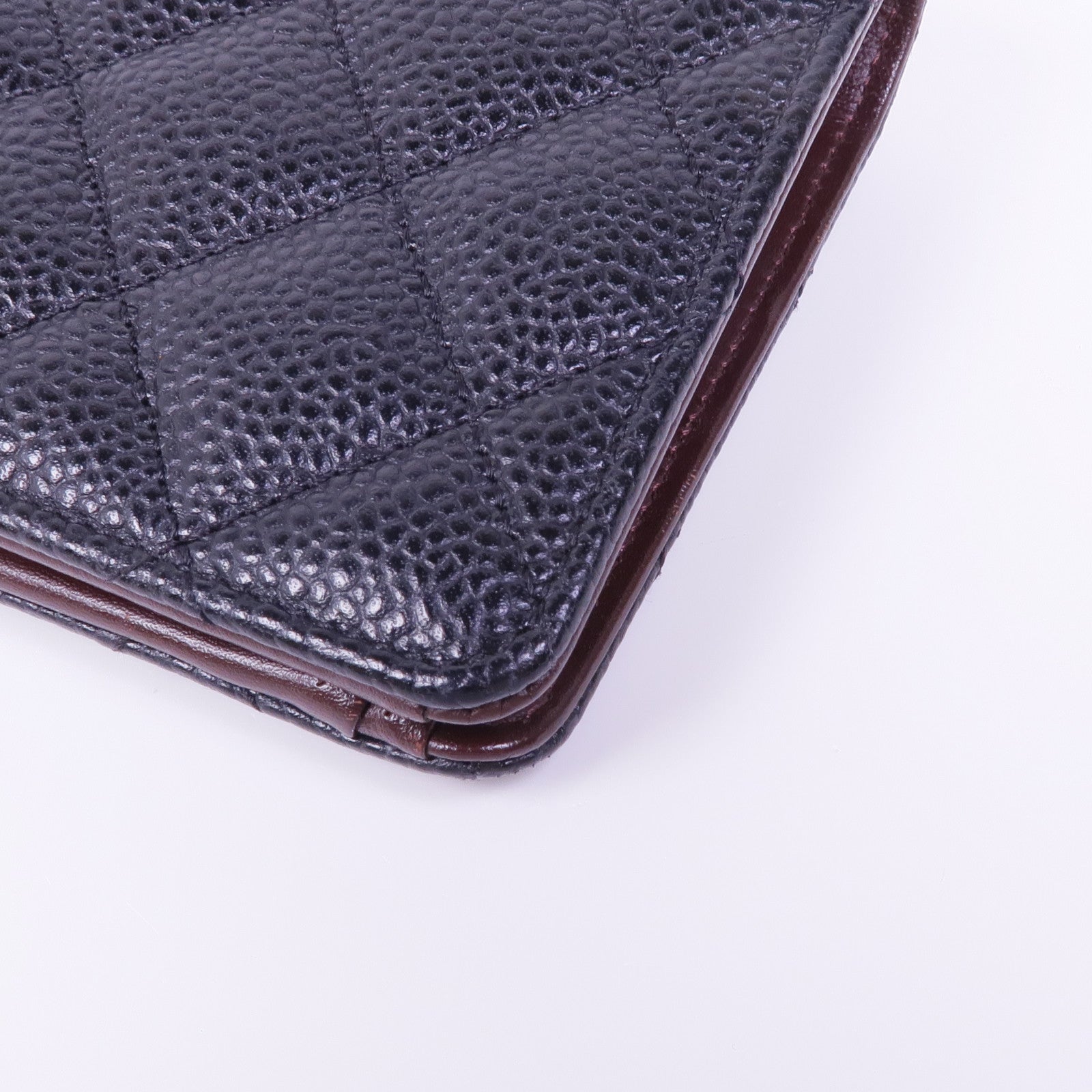 CHANEL 牛皮皮革Long Wallet金扣長錢包