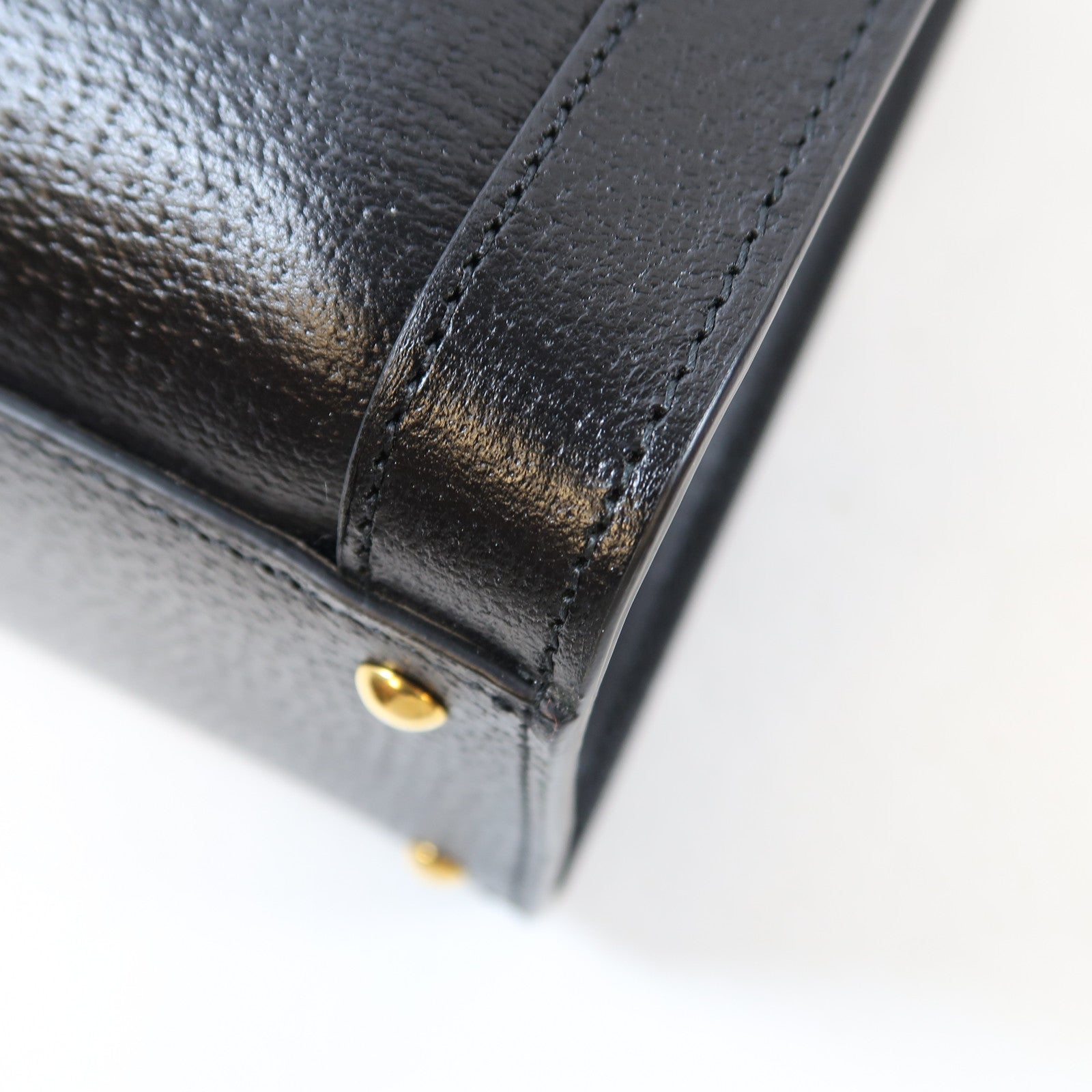 GUCCI 牛皮皮革Gucci Diana金扣手挽肩背兩用袋黑色