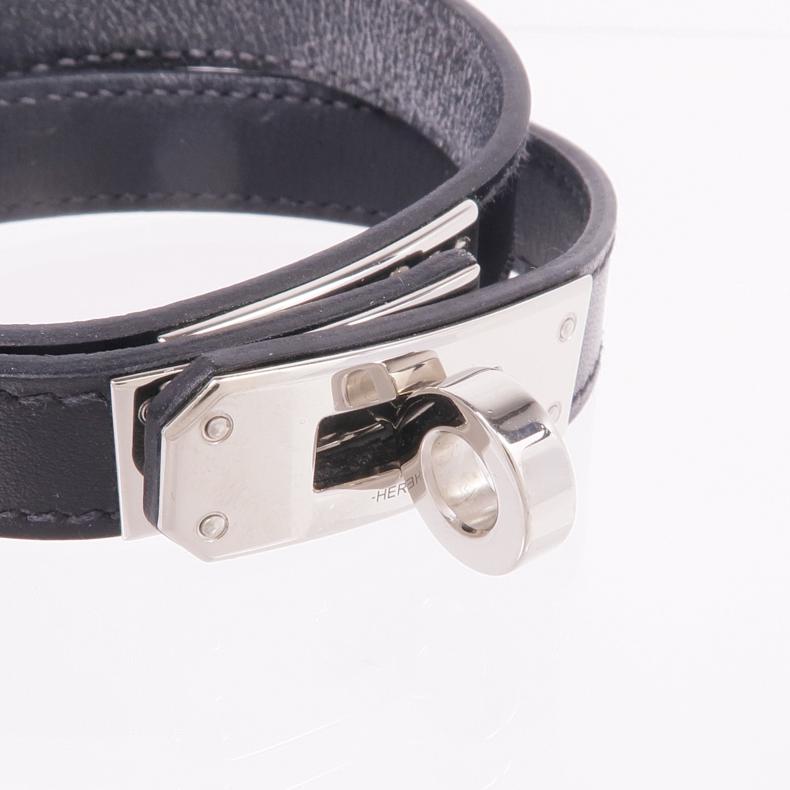 HERMES Box Calf皮革Kelly Double Tour Bracelet手鏈