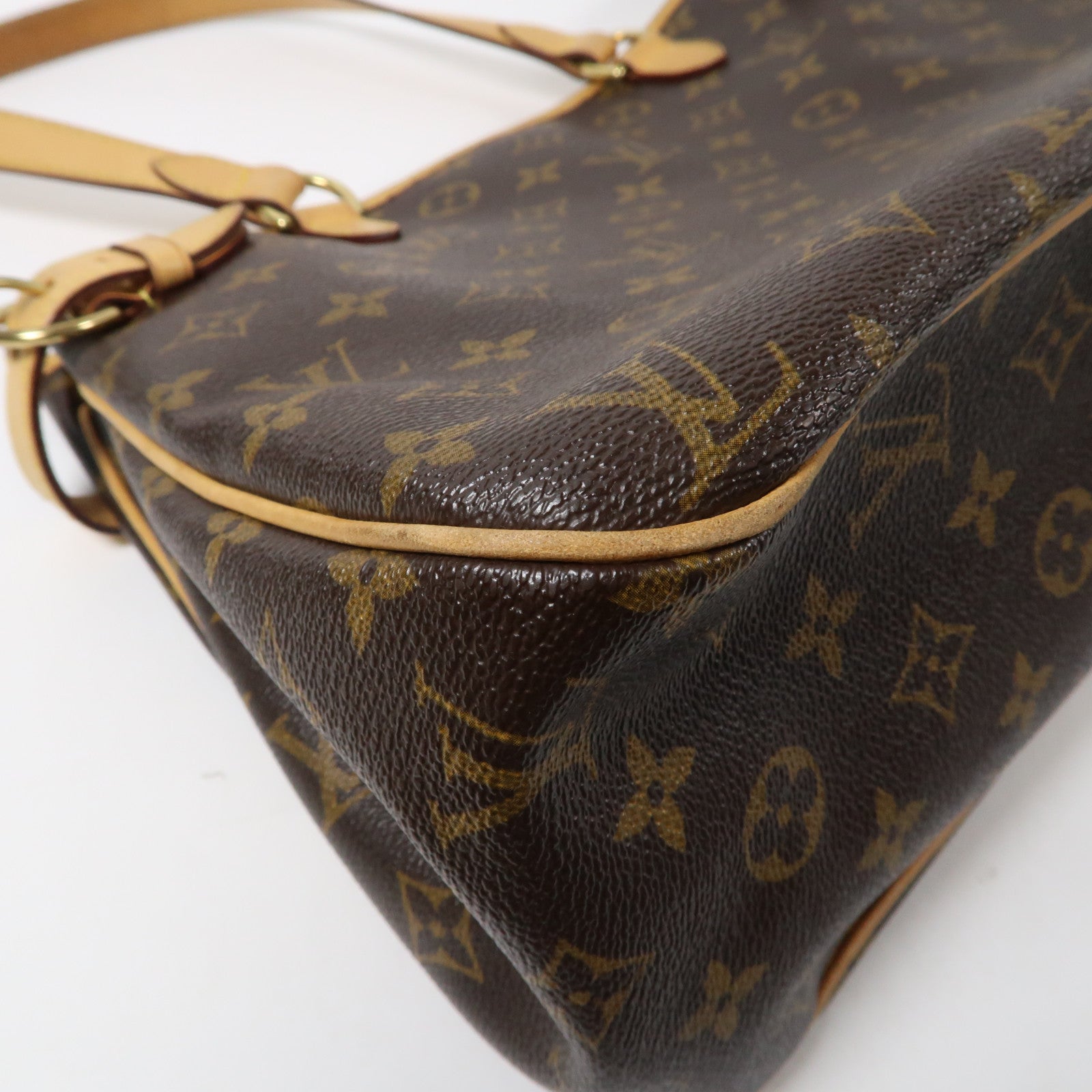LOUIS VUITTON Monogram Batignolles Horizontal金扣肩背袋啡色