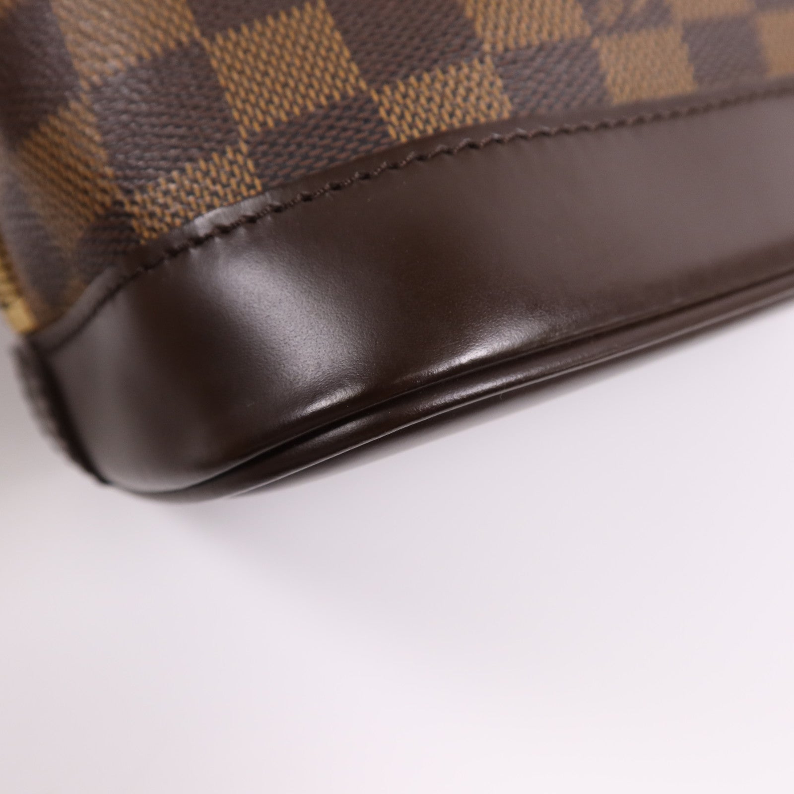 LOUIS VUITTON Damier Alma金扣手挽袋