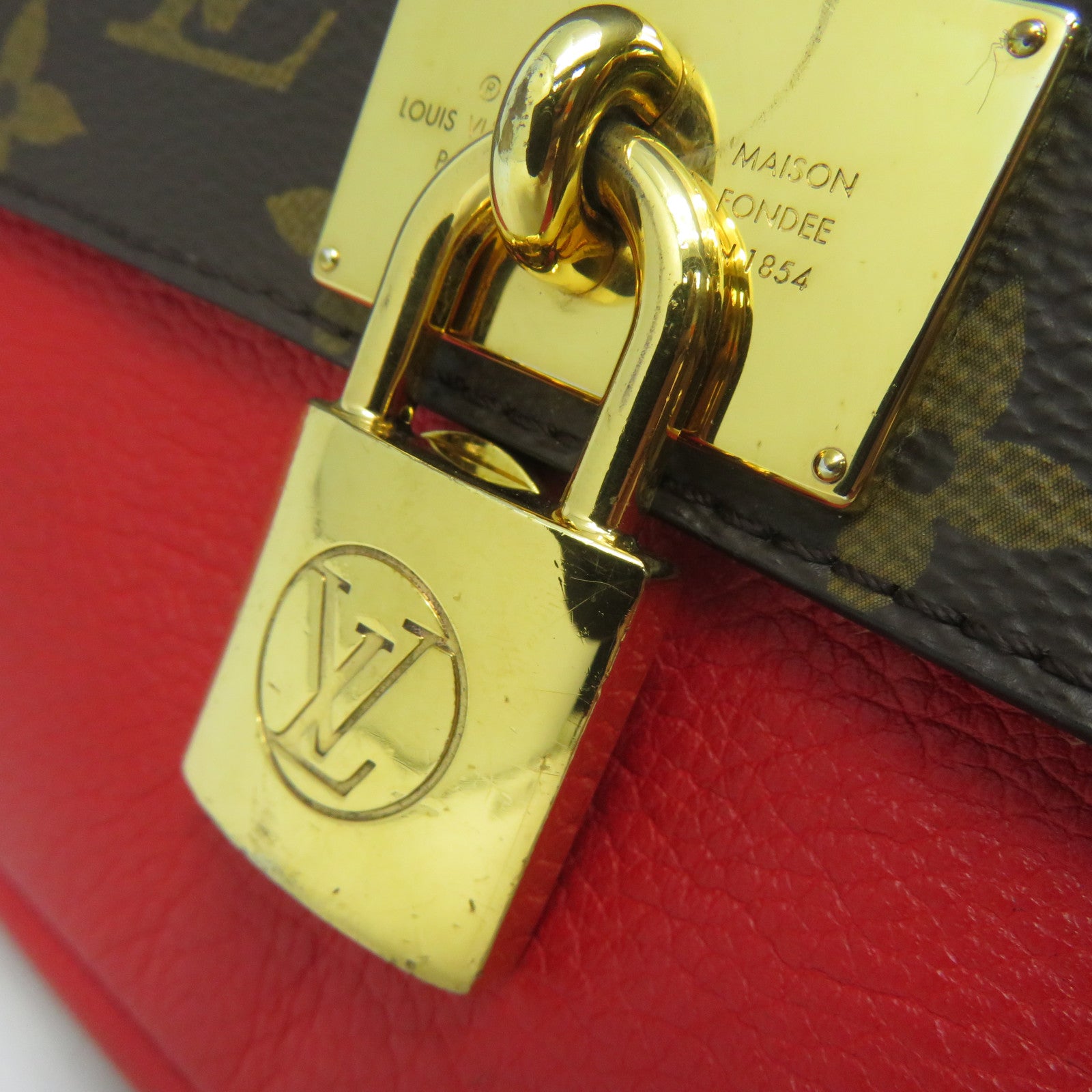 LOUIS VUITTON 【激減優惠】Monogram Marignan金扣手挽肩背兩用袋棕色