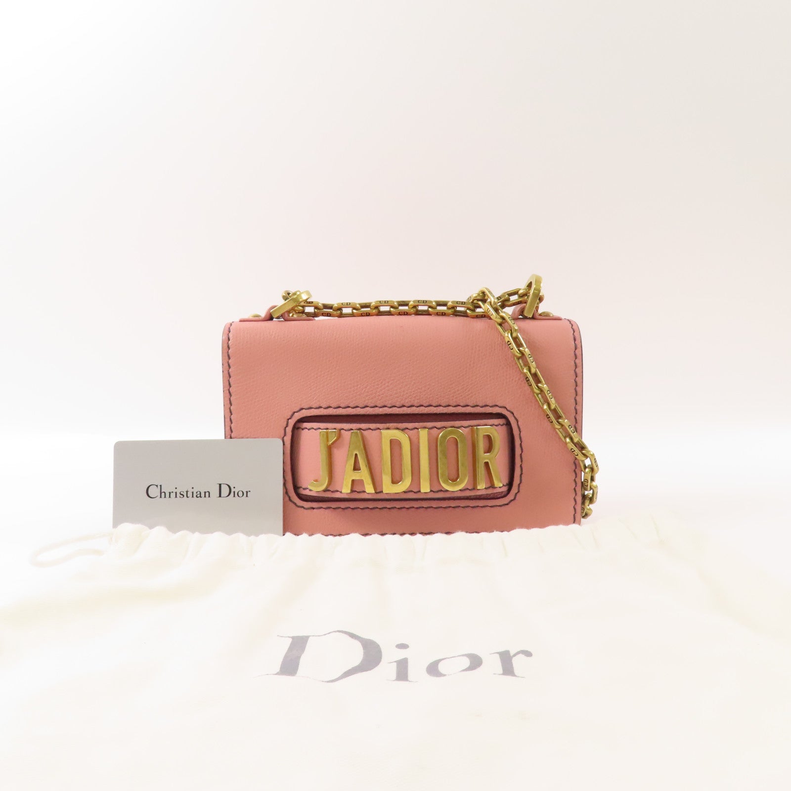 Dior 牛皮皮革J'adore WOC金扣肩背袋