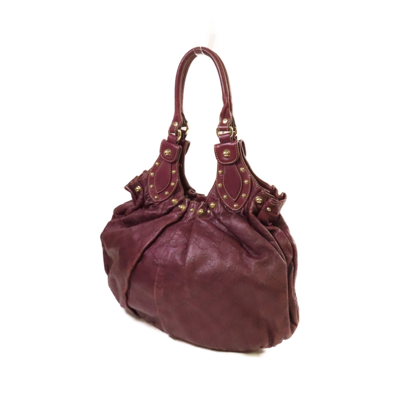 GUCCI 【激減優惠】牛皮皮革Guccissima Hand Bag金扣手挽袋紫色