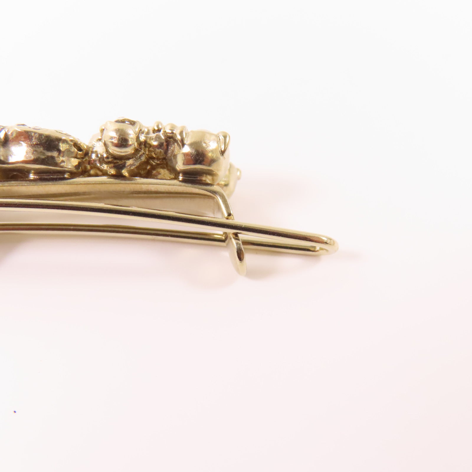 CHANEL PVC/金屬Hair Clip髮夾金色