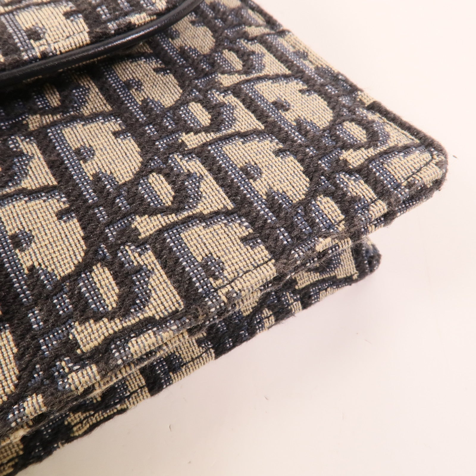 Dior 帆布Saddle Wallet On Chain鏈帶肩背袋