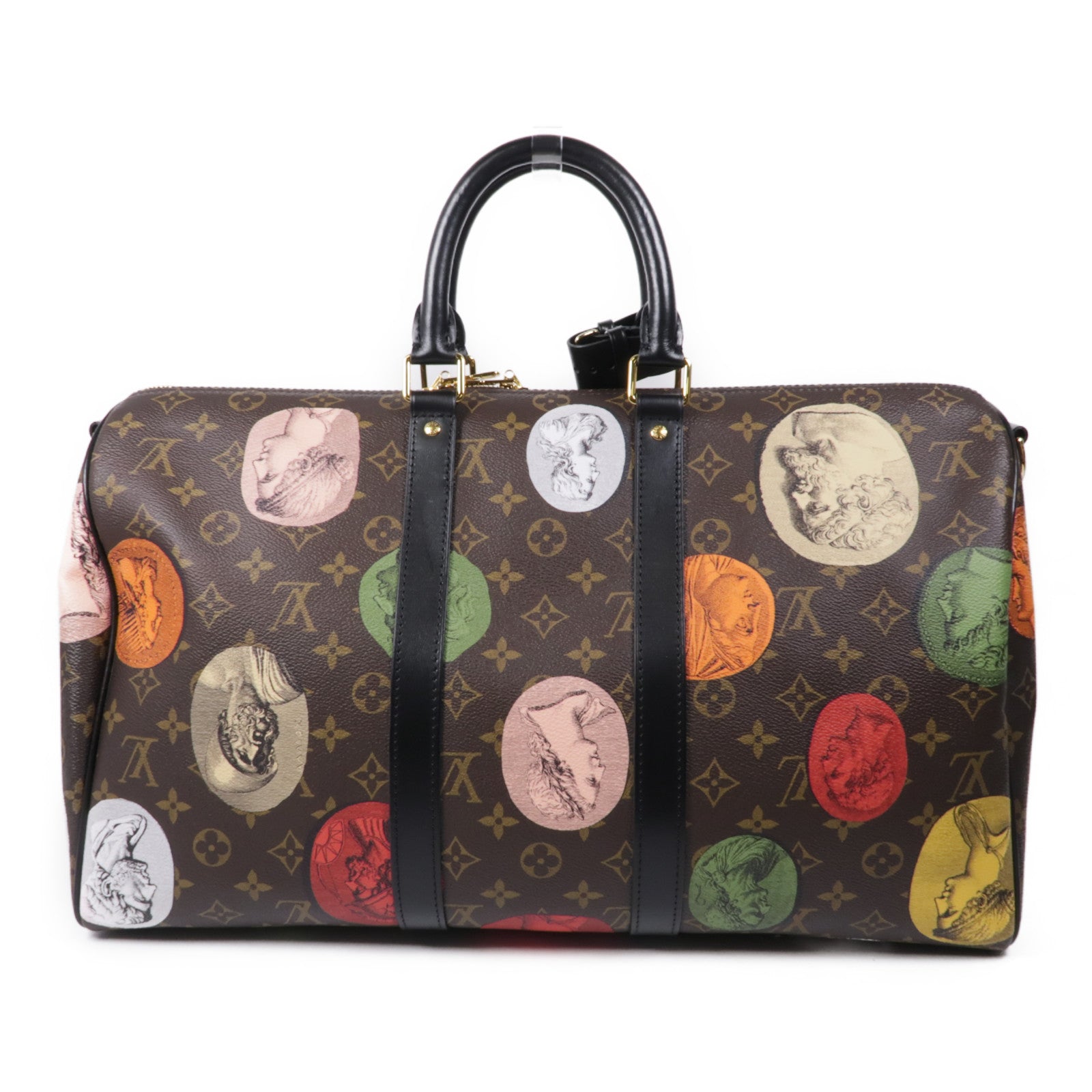 LOUIS VUITTON Monogram Keepall 45 Bandouliere金扣波士頓包/肩背兩用袋