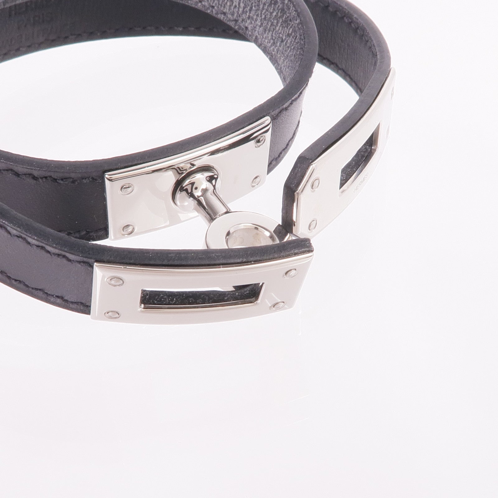 HERMES Box Calf皮革Kelly Double Tour Bracelet手鏈
