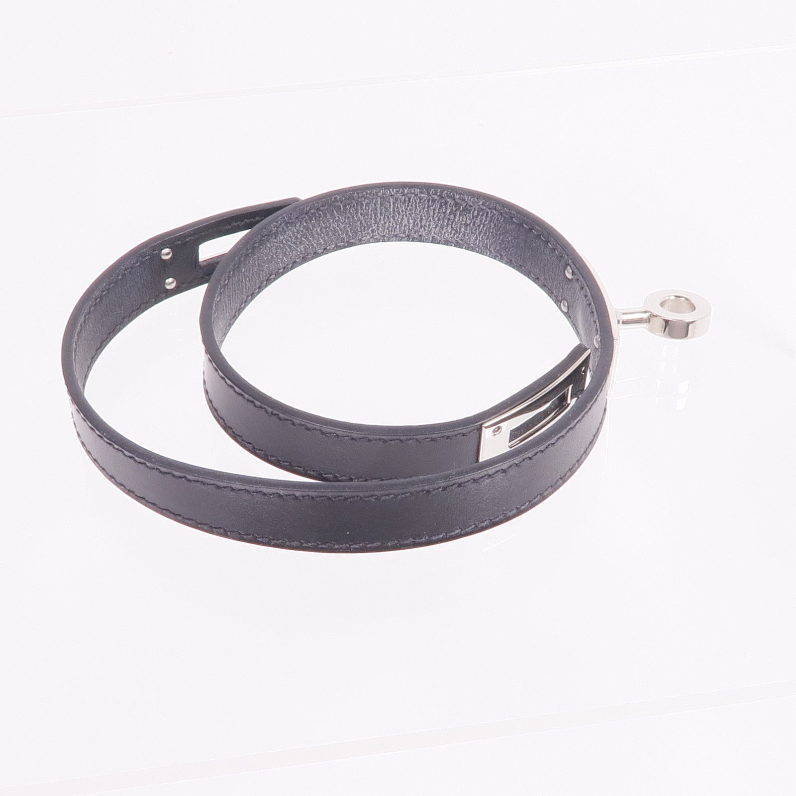 HERMES Box Calf皮革Kelly Double Tour Bracelet手鏈