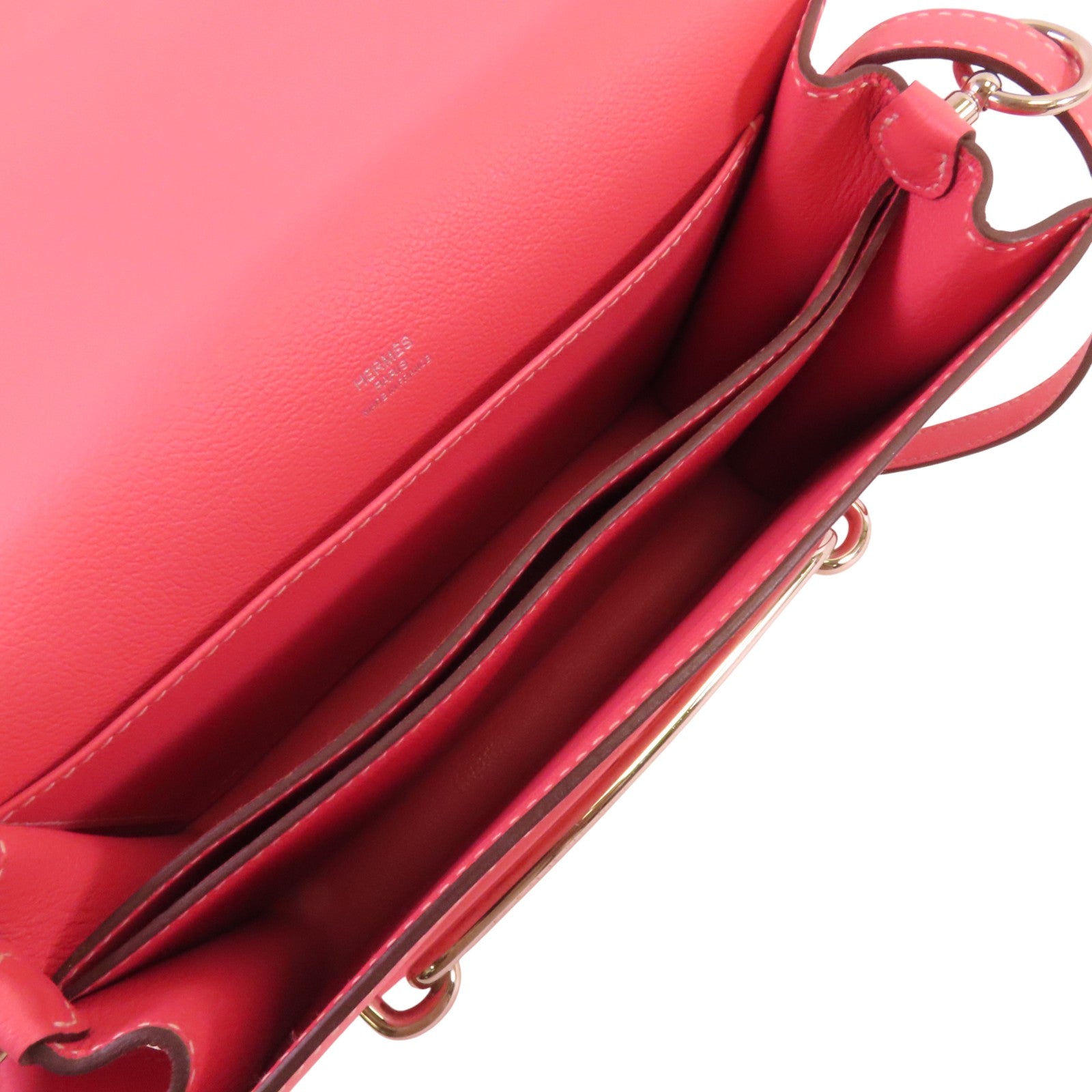 HERMES Evercolor皮革Roulis 23銀扣肩背袋