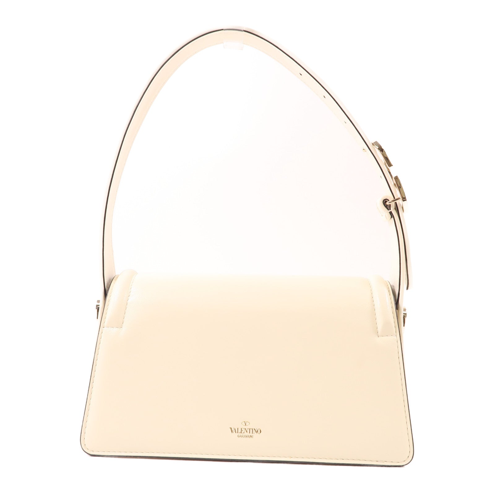 Valentino 牛皮皮革2 Way Shoulder金扣手挽肩背兩用袋