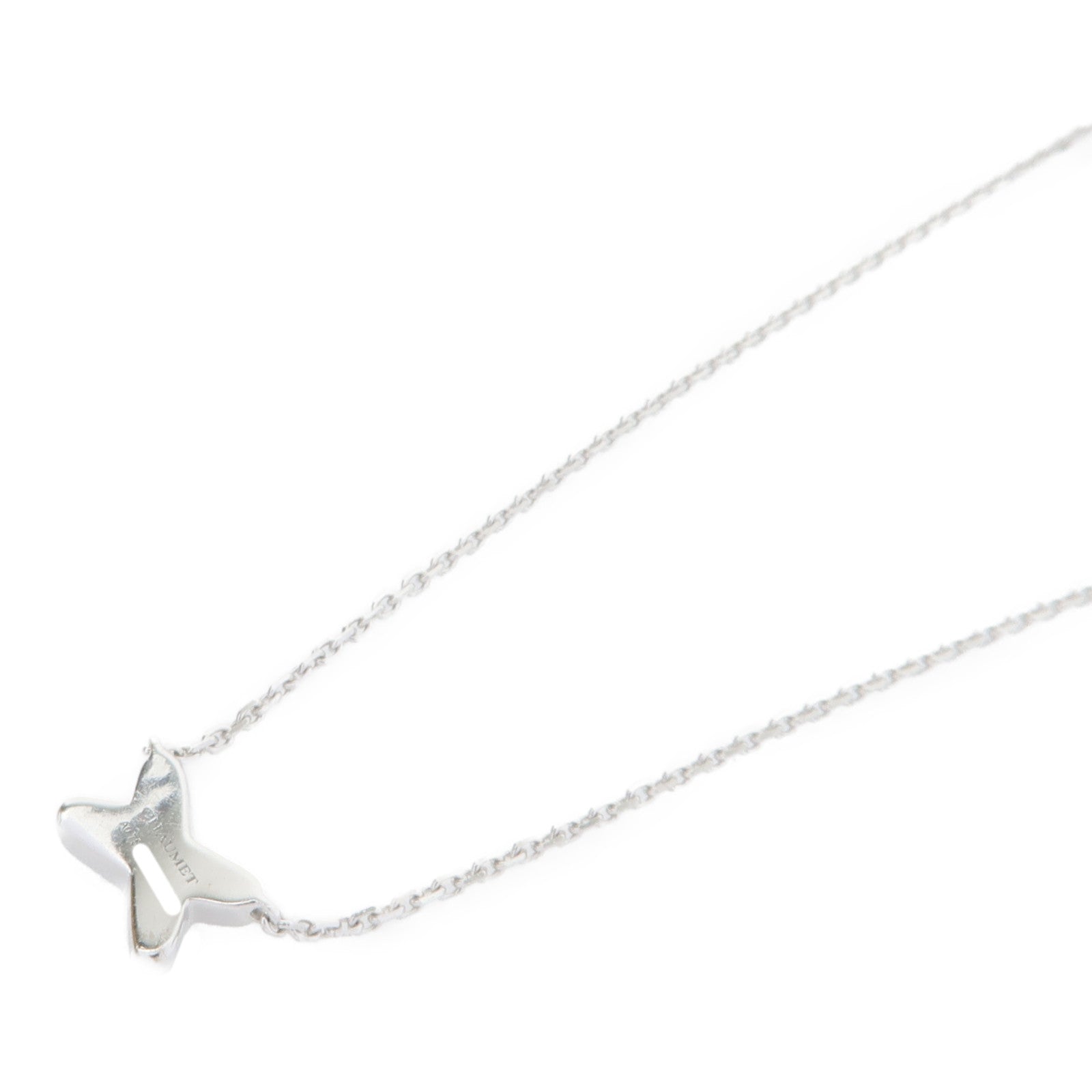 Chaumet 18K白金Diamond Jeux De Liens鑽石項鍊