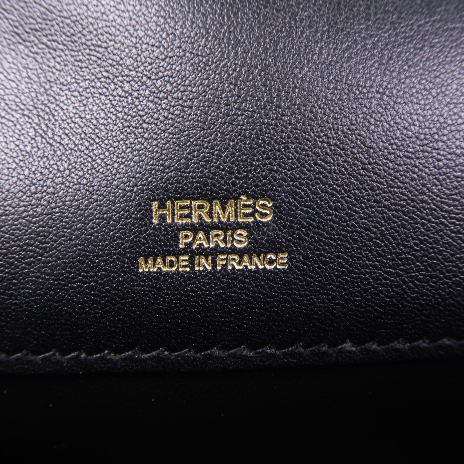 HERMES Swift皮革Kelly Cut金扣手挽袋Noir