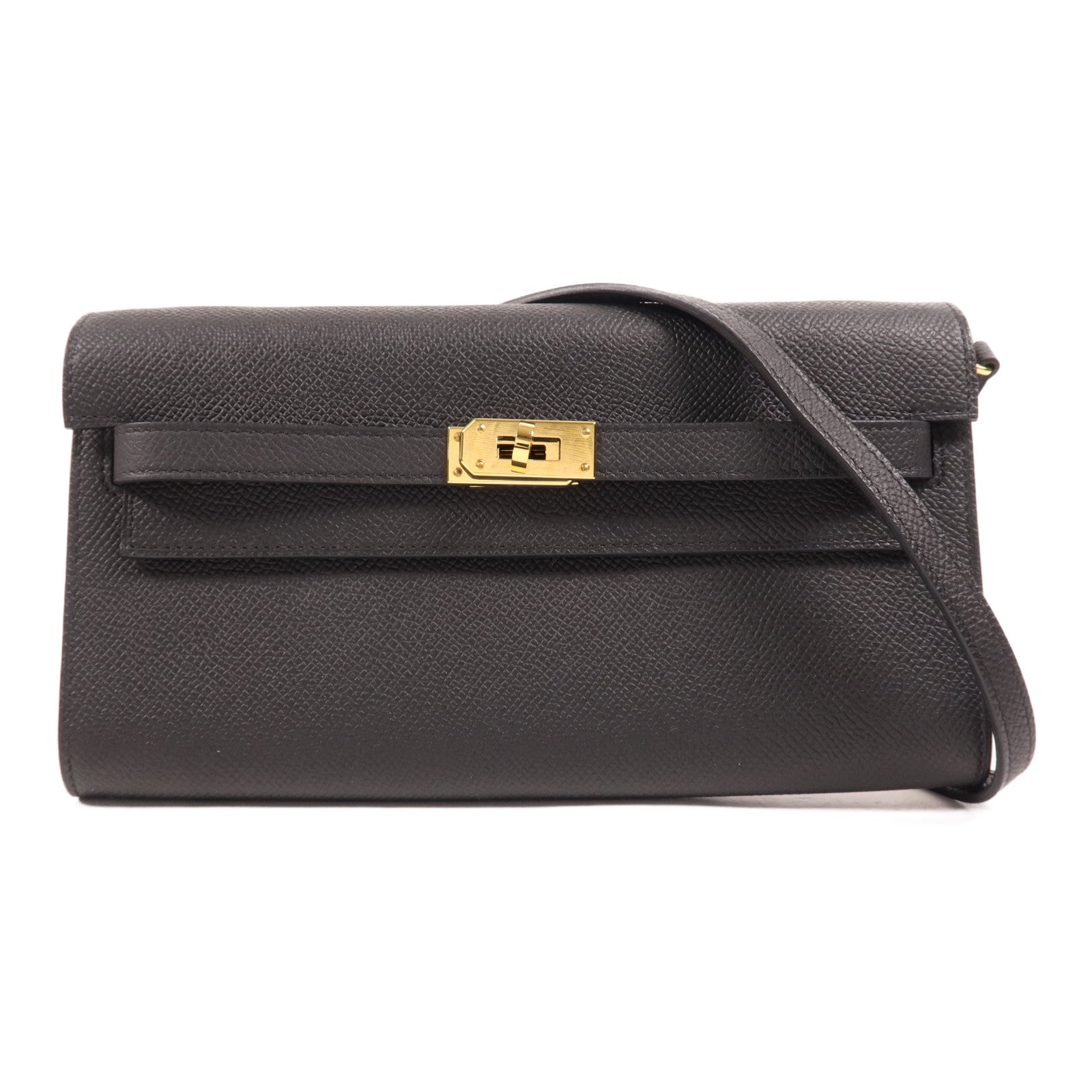 HERMES Epsom皮革Kelly To Go金扣肩背袋