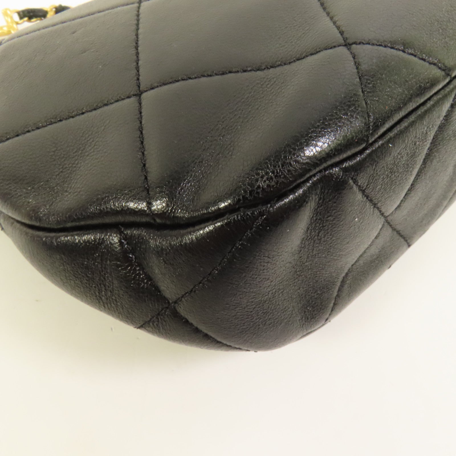 CHANEL 牛皮皮革Hobo金扣肩背袋
