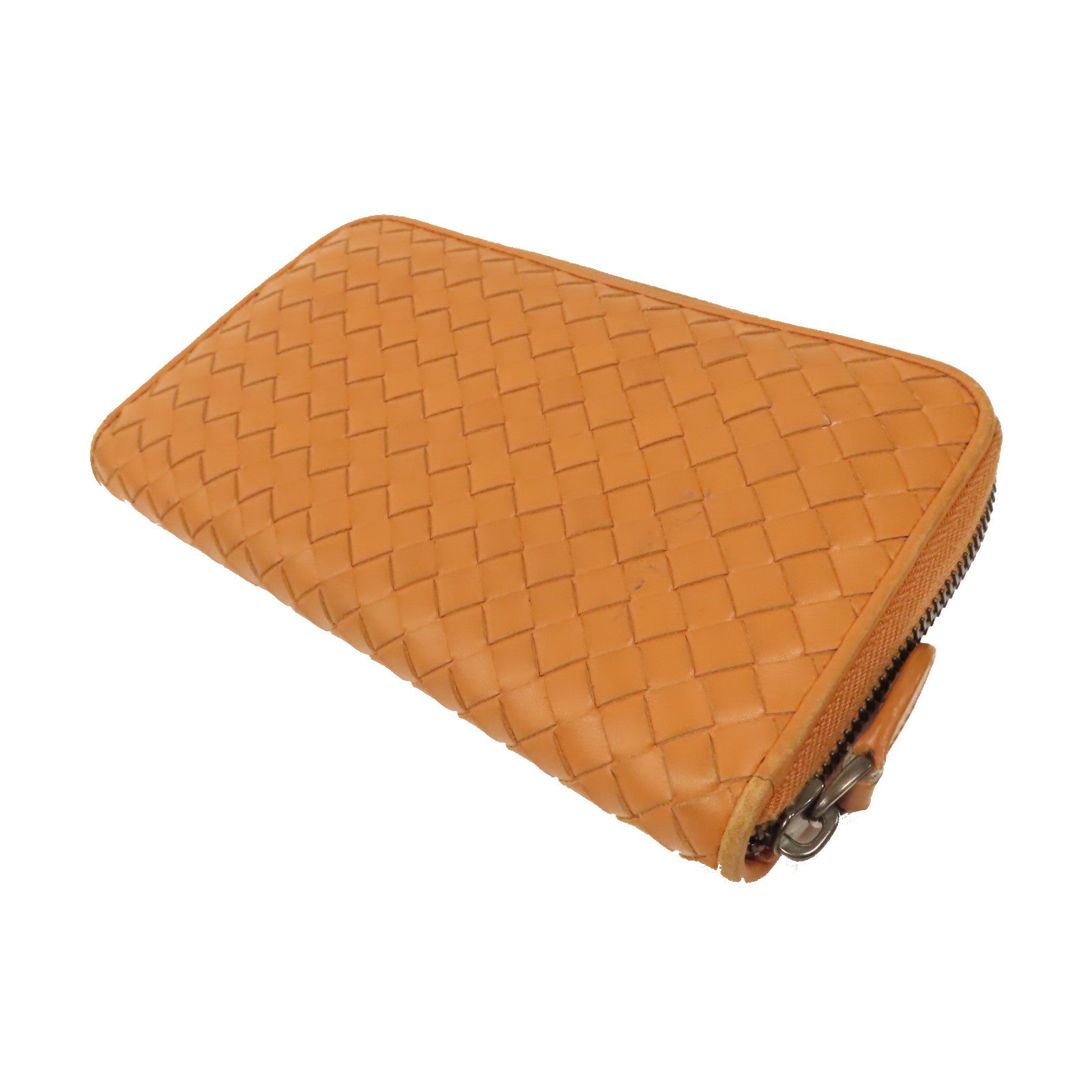 BOTTEGA VENETA 【激減優惠】織紋皮革Long Wallet長錢包啡色