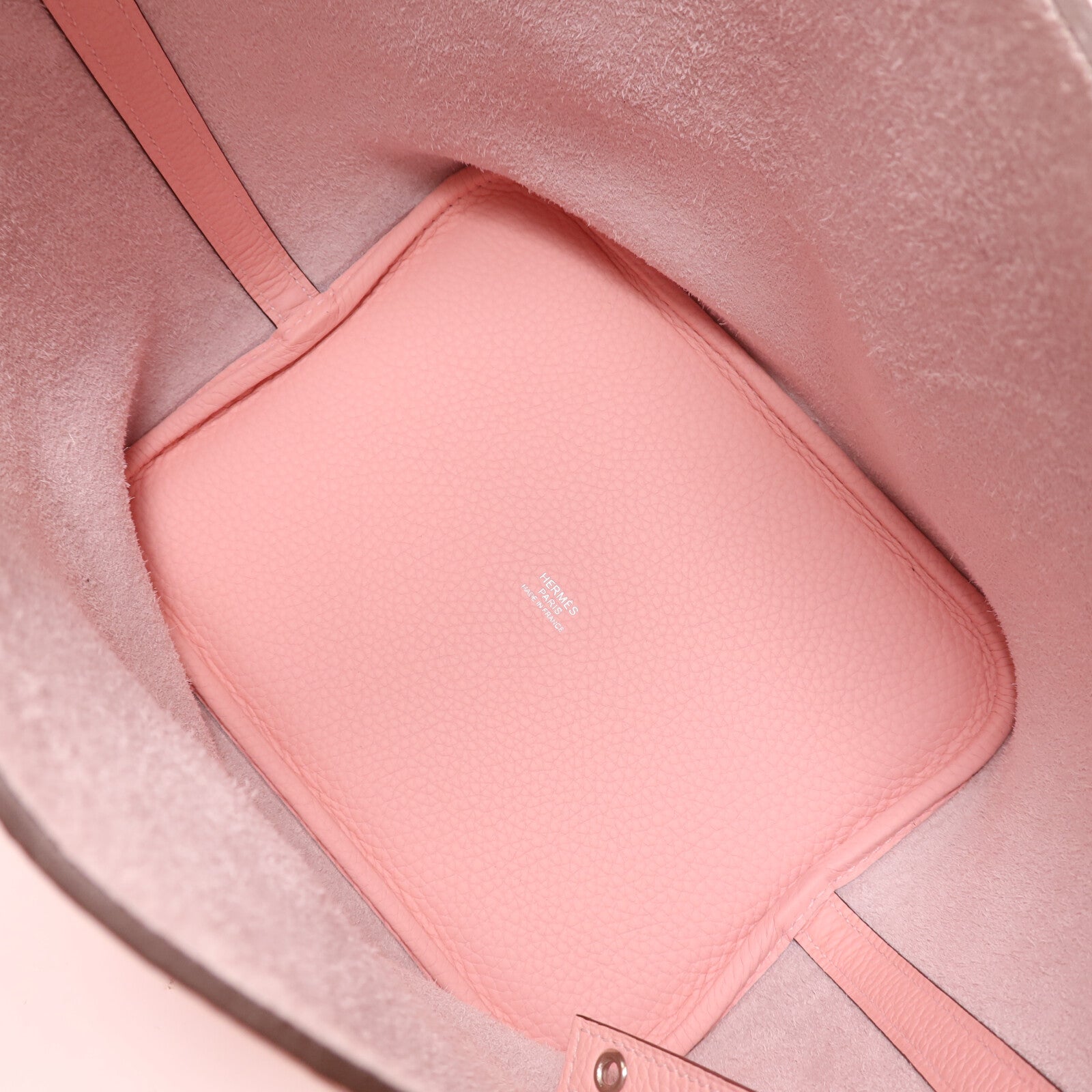 HERMES Clemence皮革Picotin MM銀扣手挽袋Rose Sakura
