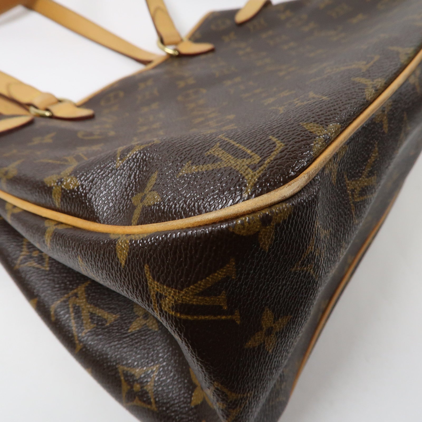 LOUIS VUITTON Monogram Batignolles Horizontal金扣肩背袋啡色