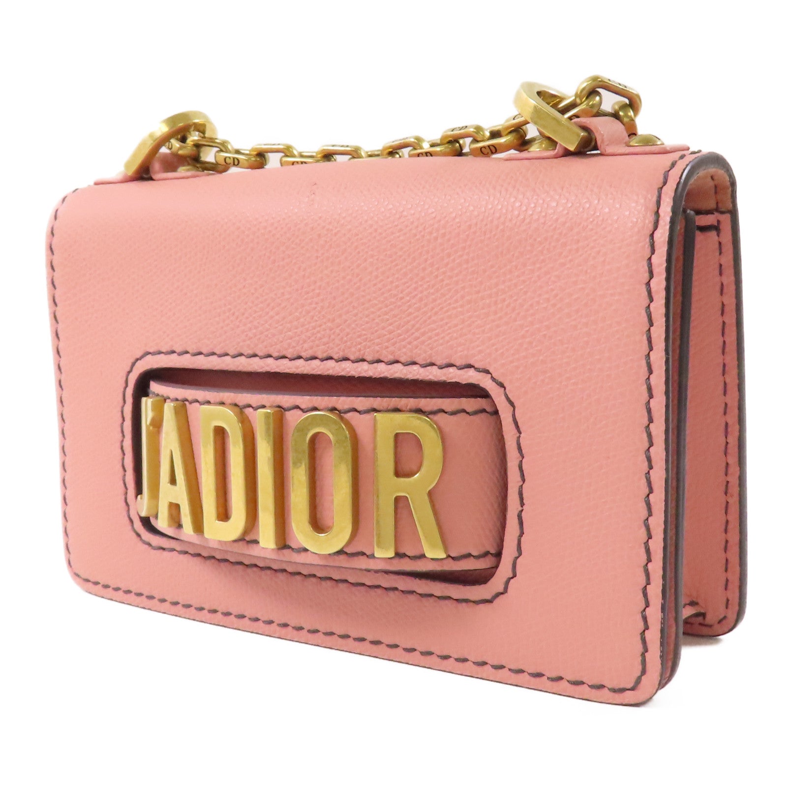 Dior 牛皮皮革J'adore WOC金扣肩背袋
