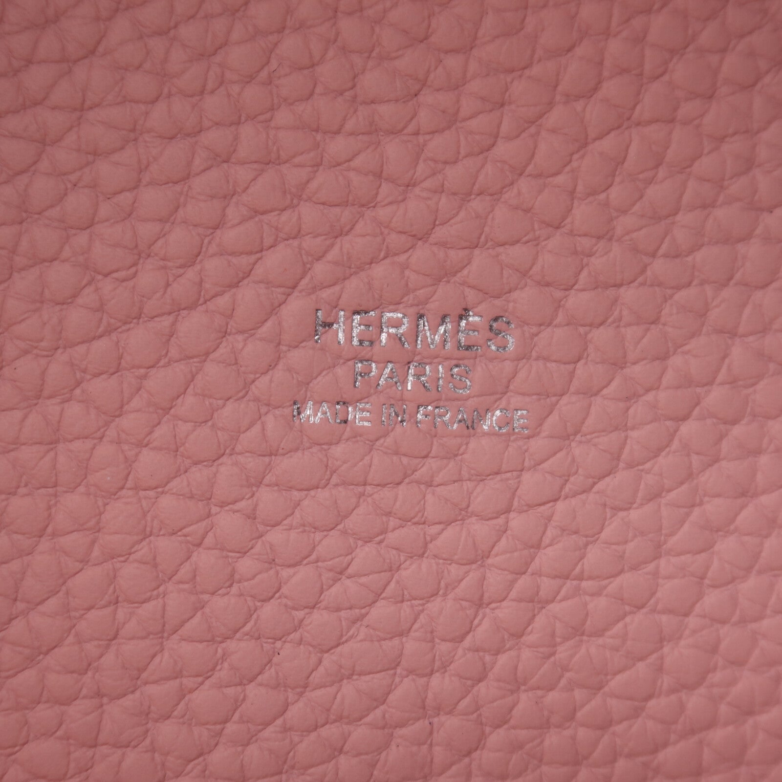 HERMES Clemence皮革Picotin MM銀扣手挽袋Rose Sakura