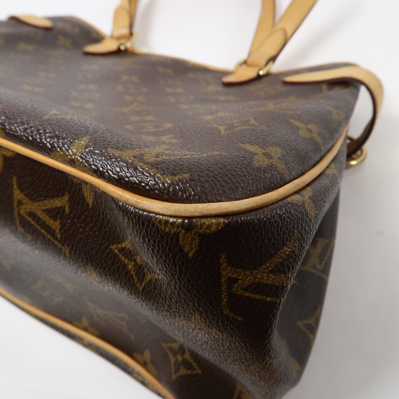 LOUIS VUITTON Monogram Batignolles Horizontal金扣肩背袋啡色