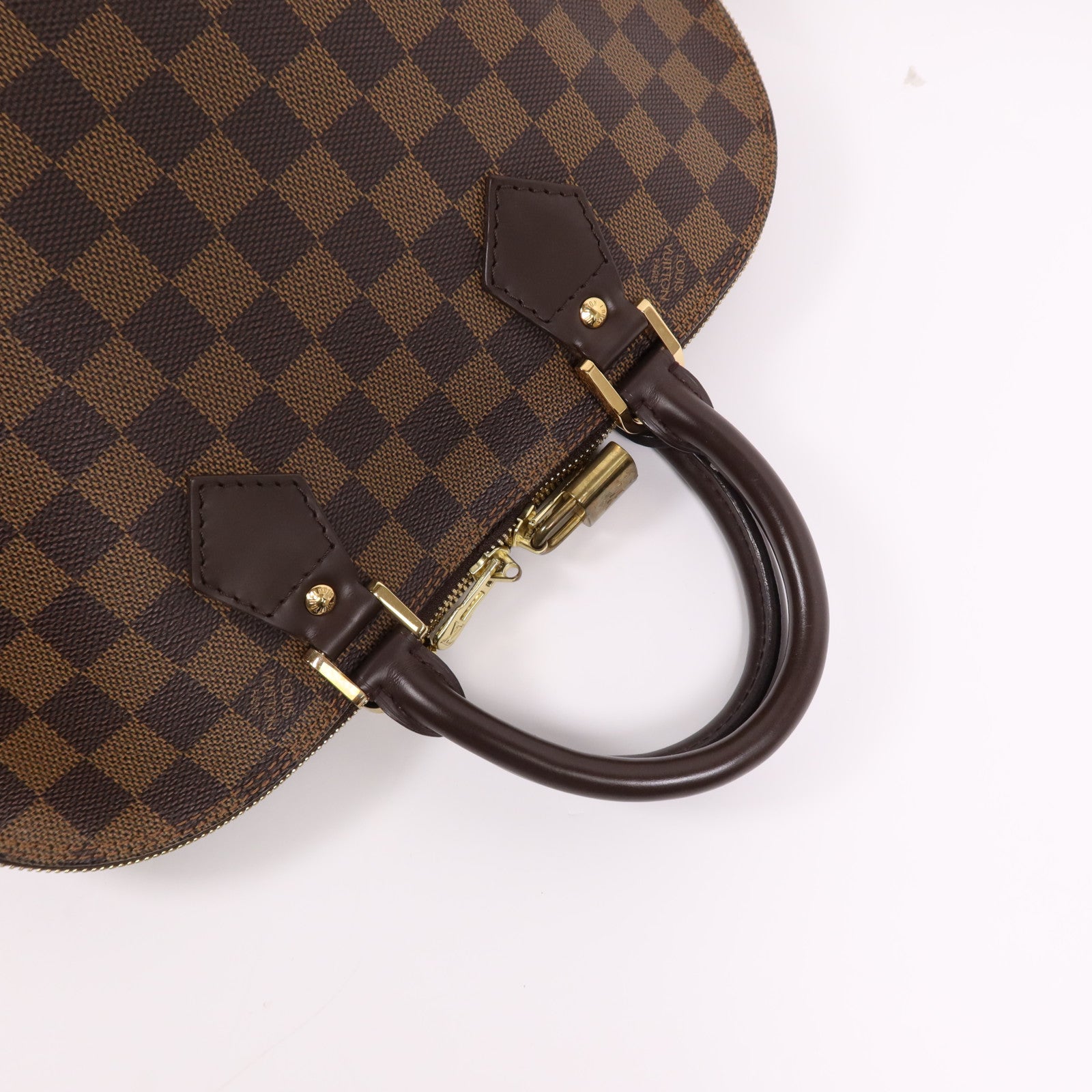 LOUIS VUITTON Damier Alma金扣手挽袋