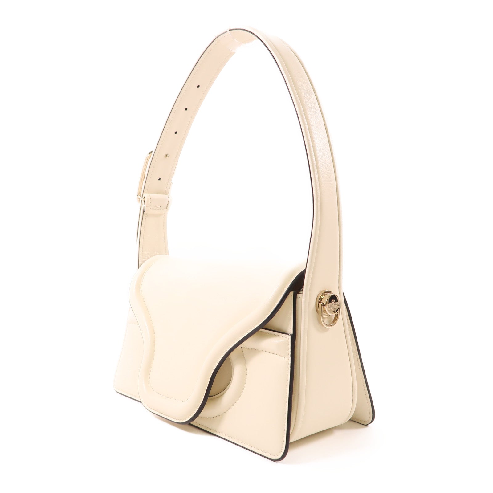 Valentino 牛皮皮革2 Way Shoulder金扣手挽肩背兩用袋