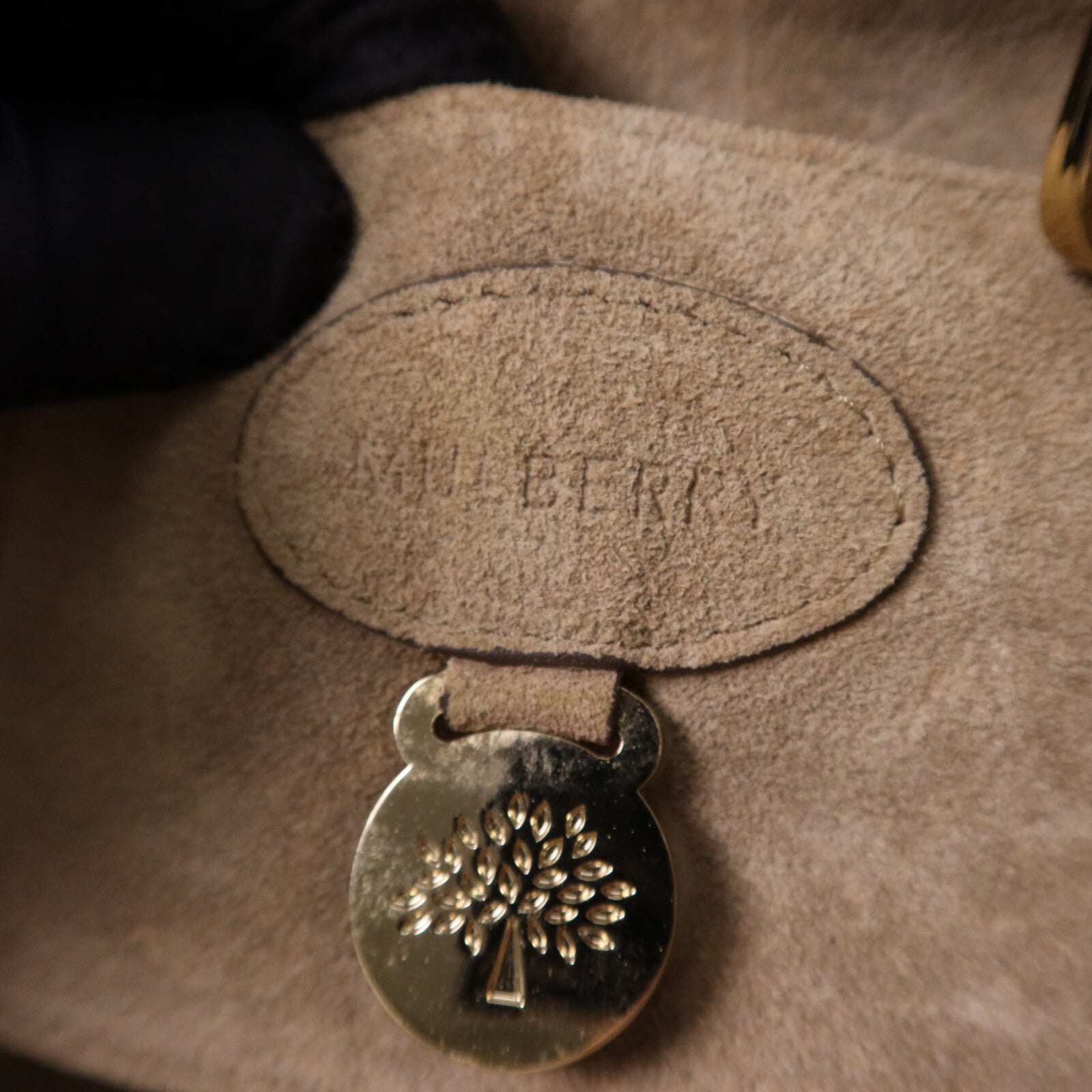 MULBERRY 牛皮皮革Bayswater金扣手挽袋