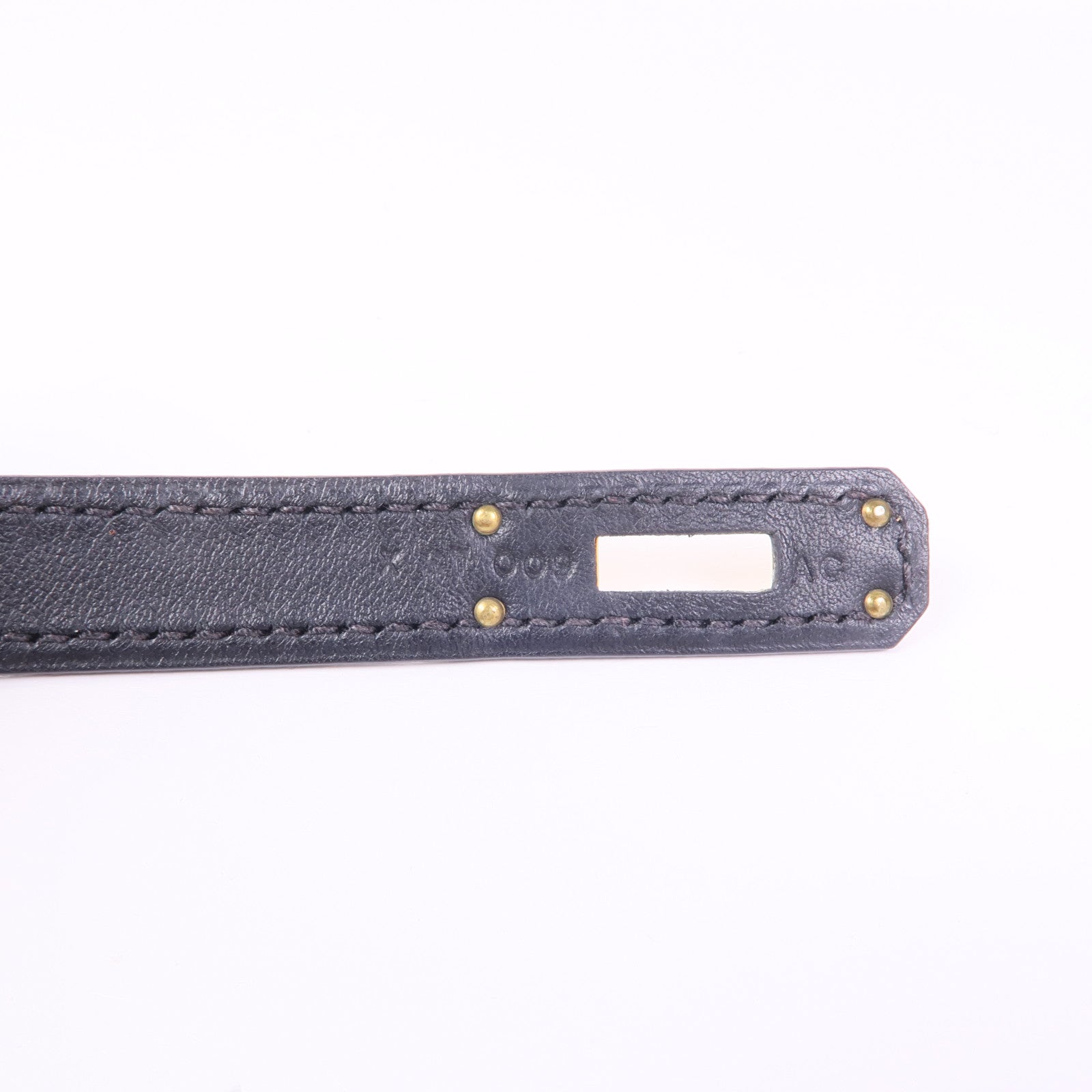 HERMES Swift皮革Kelly Cut金扣手挽袋Noir