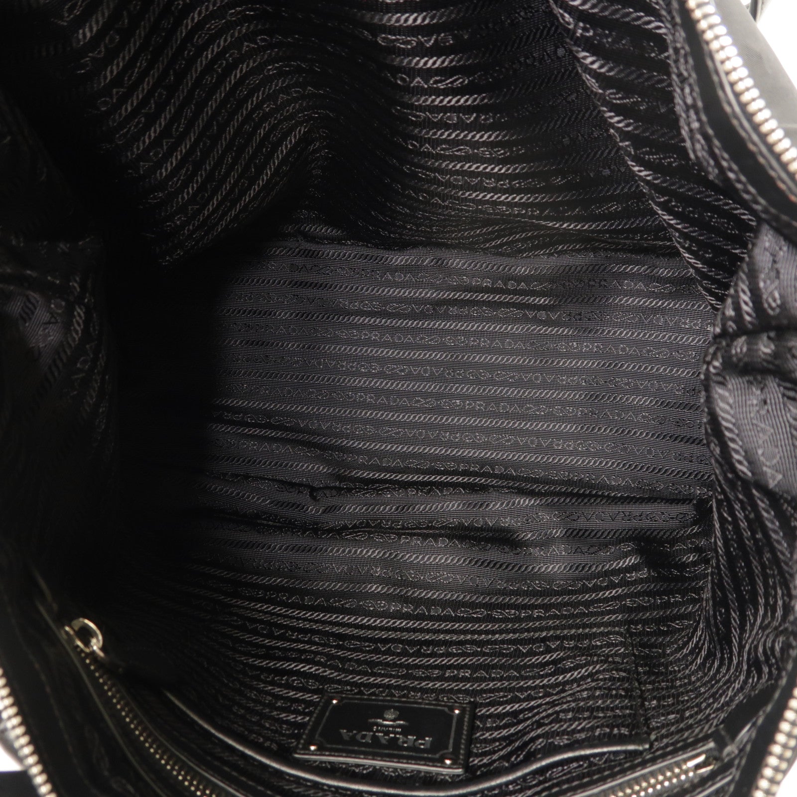 PRADA 尼龍2 Way Shoulder Bag銀扣手挽肩背兩用袋