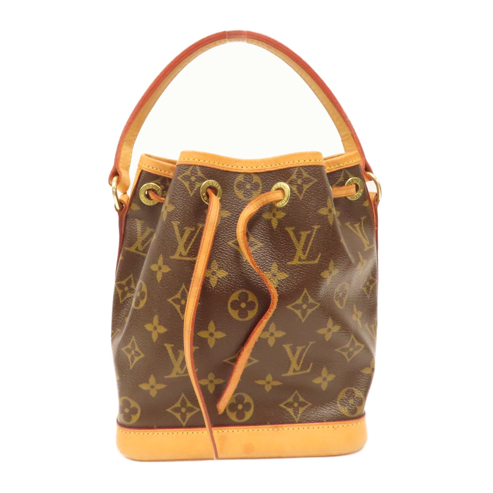 LOUIS VUITTON Monogram Mini Noe金扣手挽袋啡色