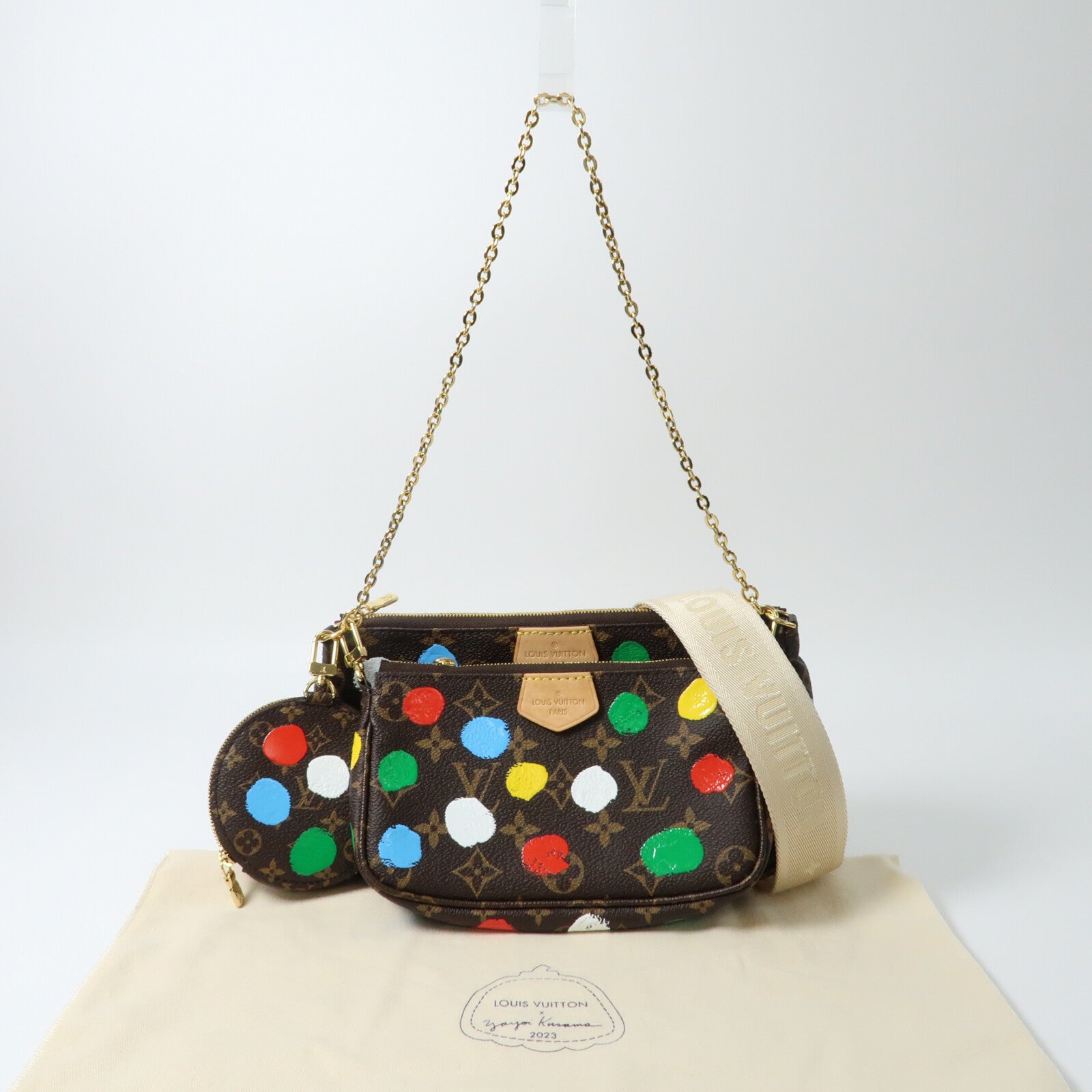 LOUIS VUITTON Monogram LV X YK Muilti Pochette手挽肩背兩用袋