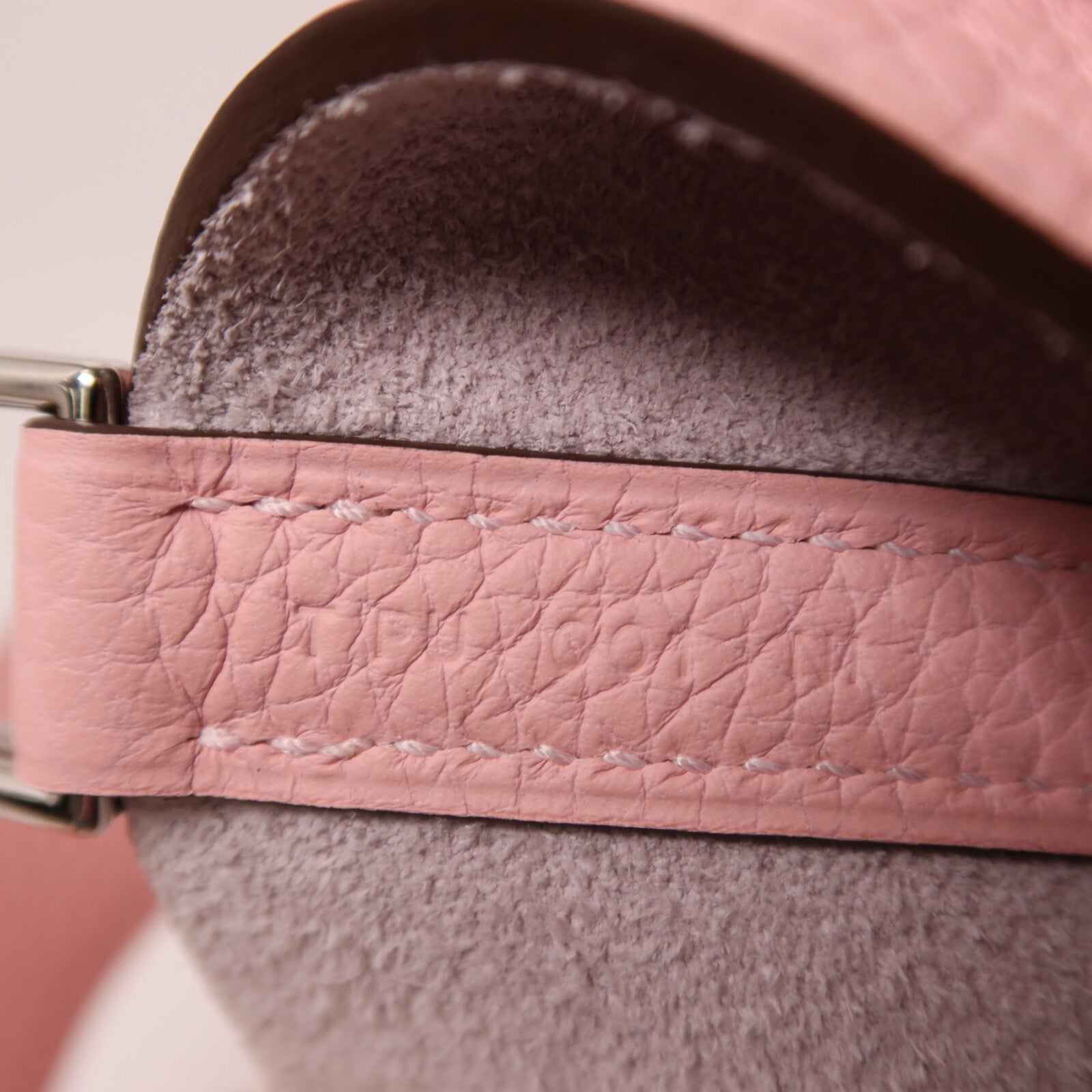 HERMES Clemence皮革Picotin MM銀扣手挽袋Rose Sakura