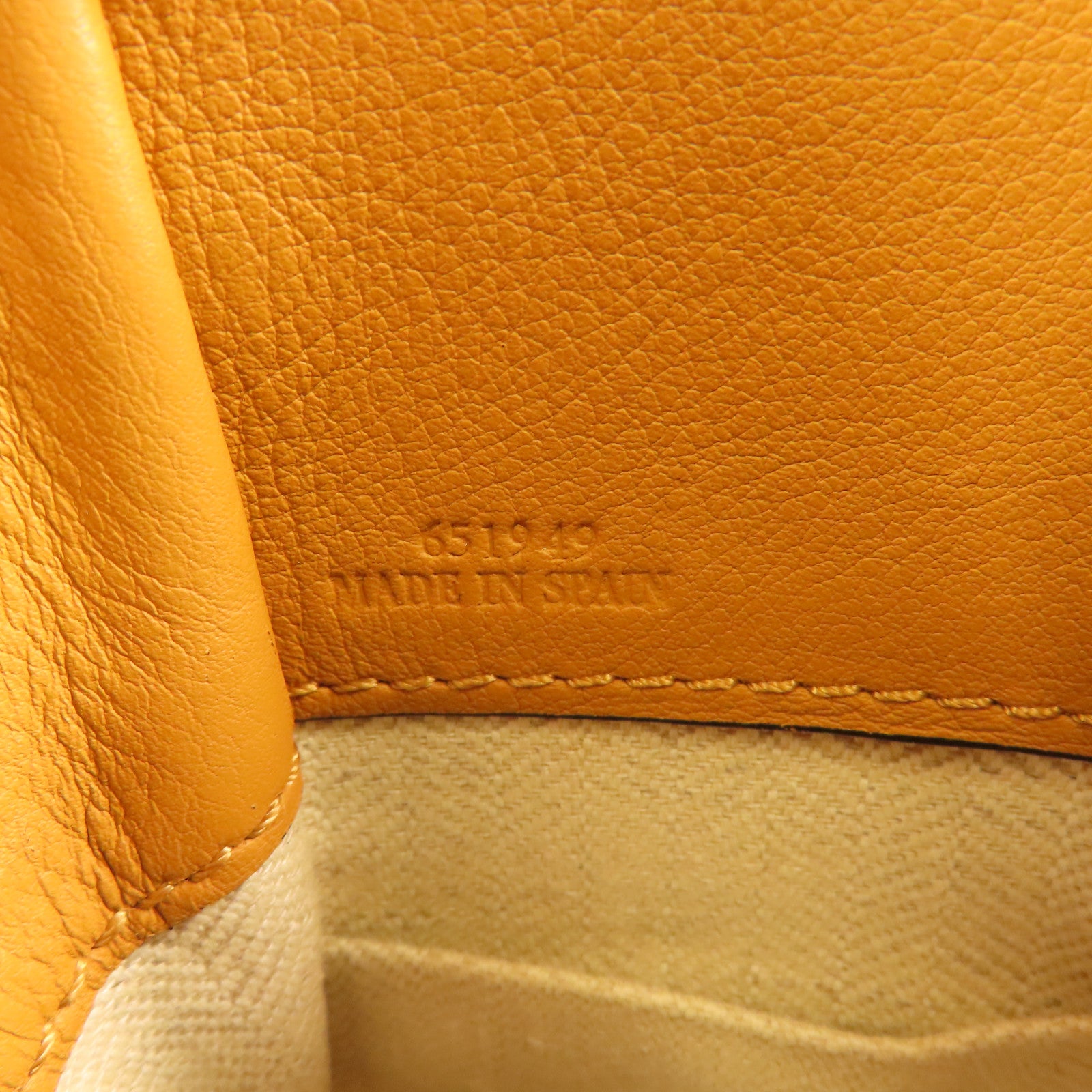 LOEWE Hammock Mini 2Way Shoulder Bag Handbag Calfskin Leather Brown