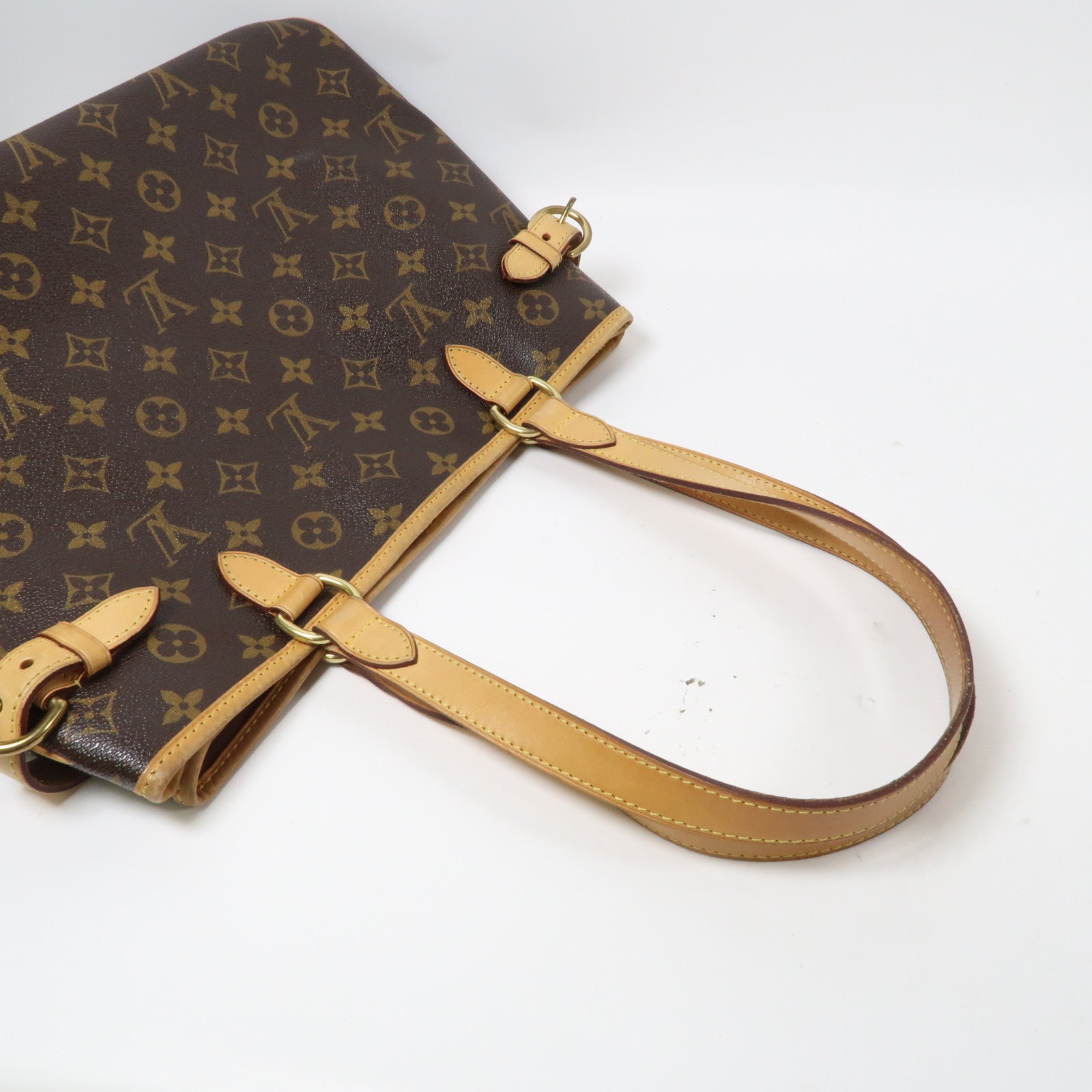LOUIS VUITTON Monogram Batignolles Horizontal金扣肩背袋啡色