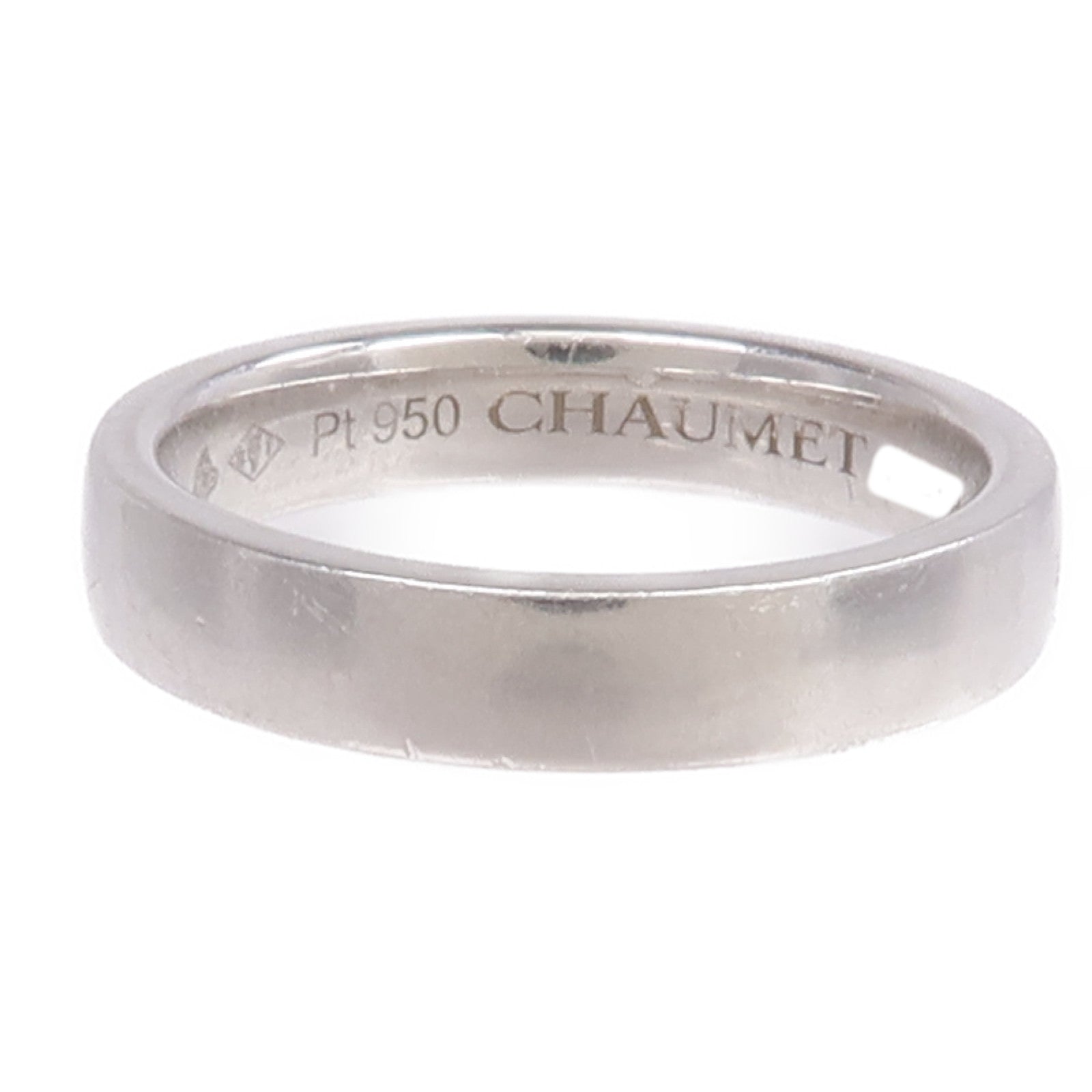 Chaumet PT950鉑金Rubans Wedding Band鑽石戒指