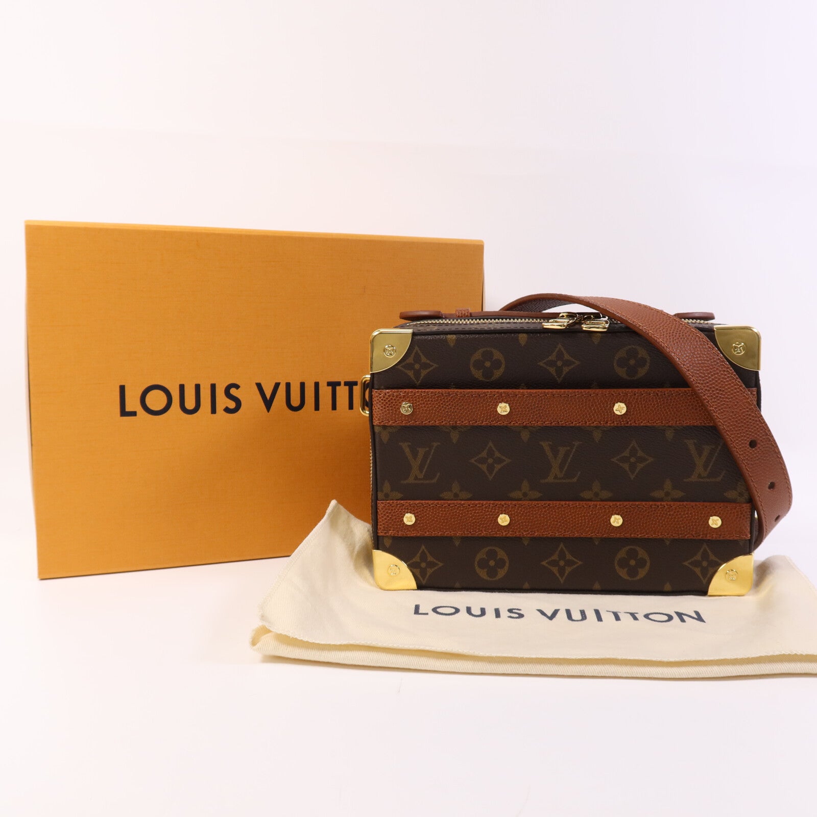 LOUIS VUITTON 【激減優惠】Monogram LV x NBA Handle Soft Trunk金扣手挽肩背兩用袋
