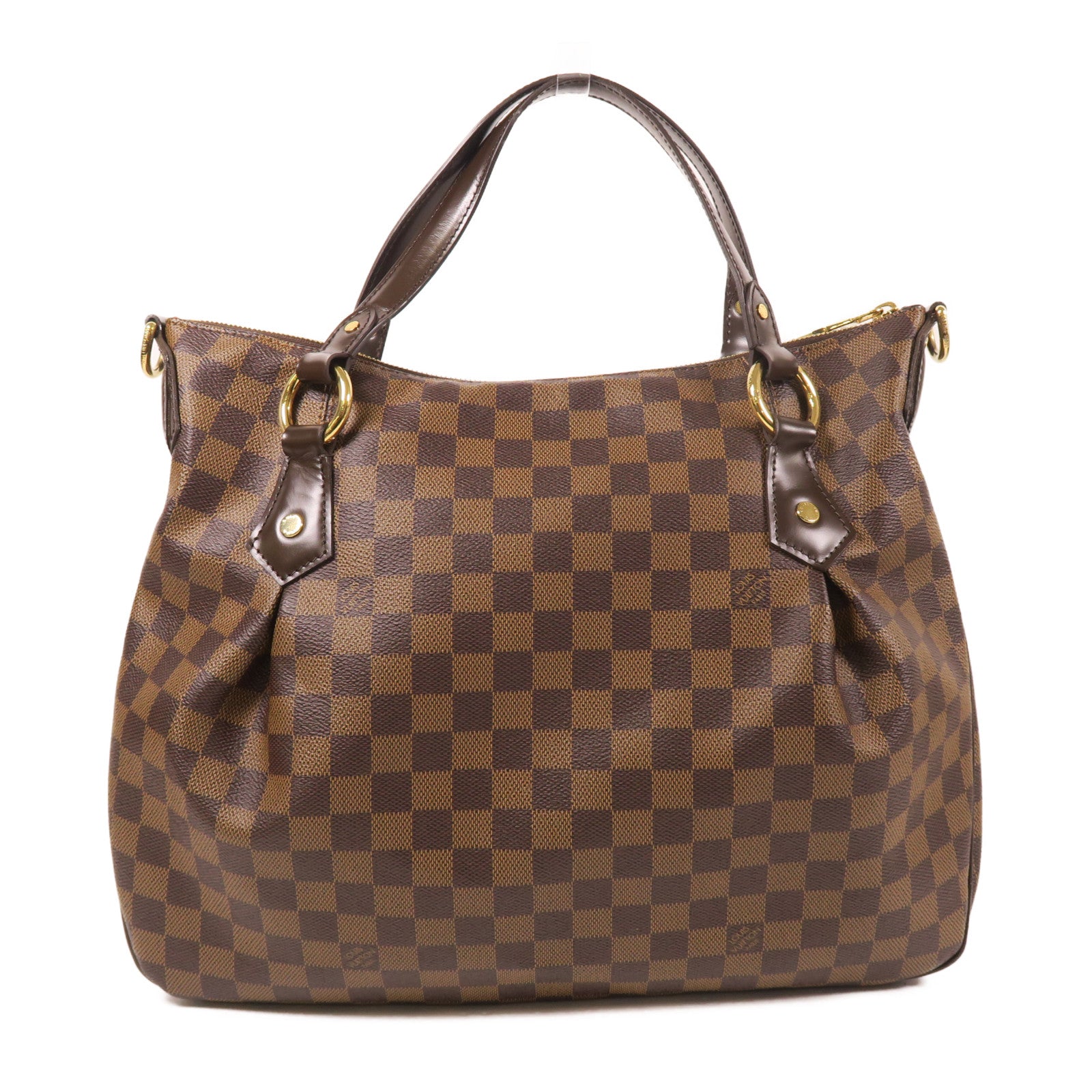 LOUIS VUITTON LV GHW Evora MM 2 Way Shoulder Bag N41131 Damier Brown