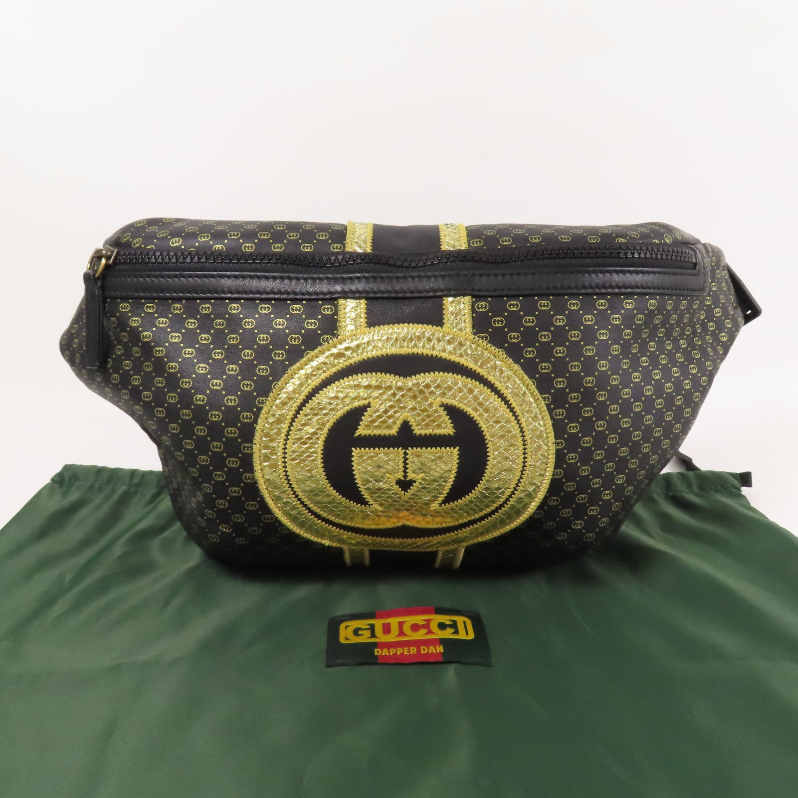 GUCCI 皮革DAPPER DAN腰包