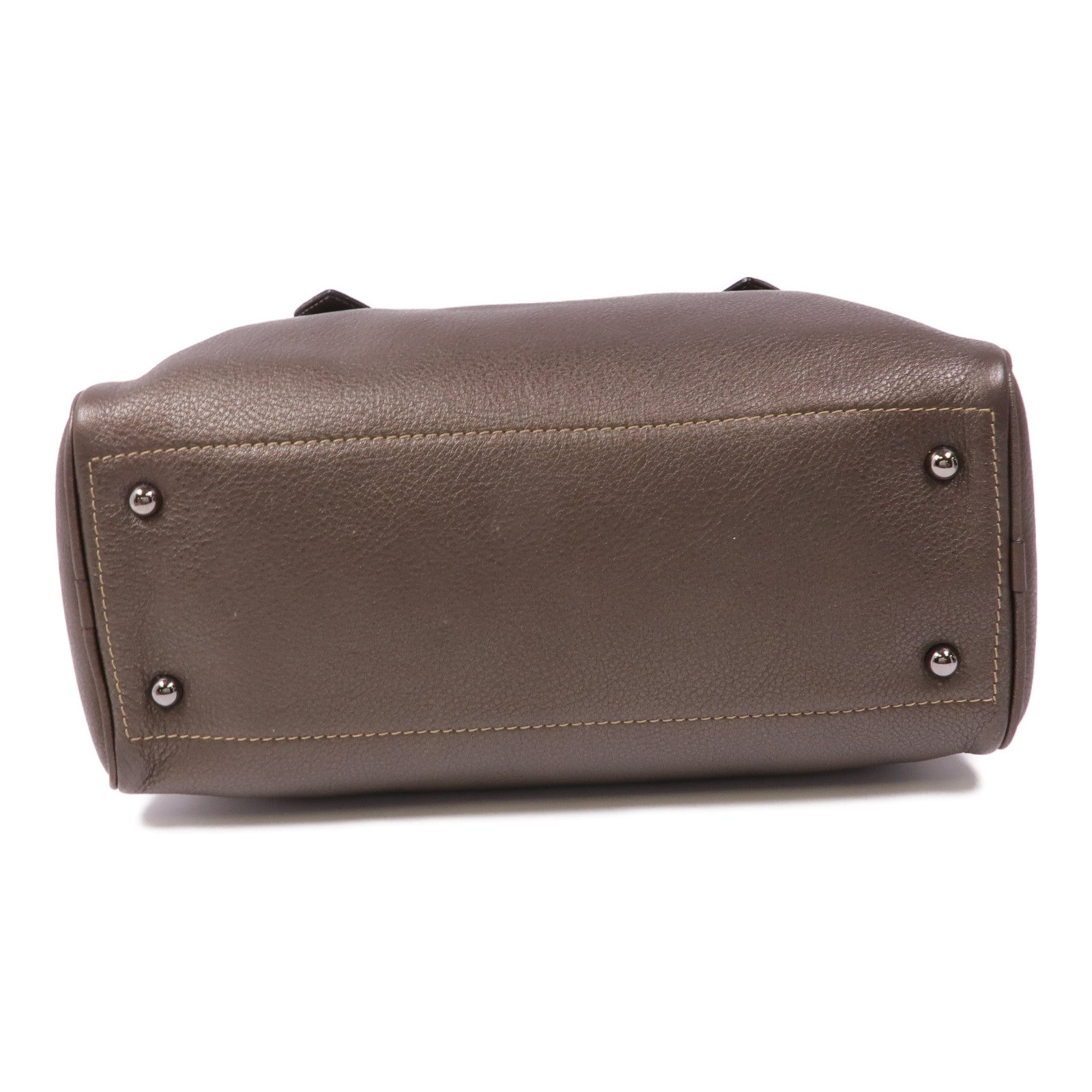 LOEWE 牛皮皮革Handbag銀扣手挽袋