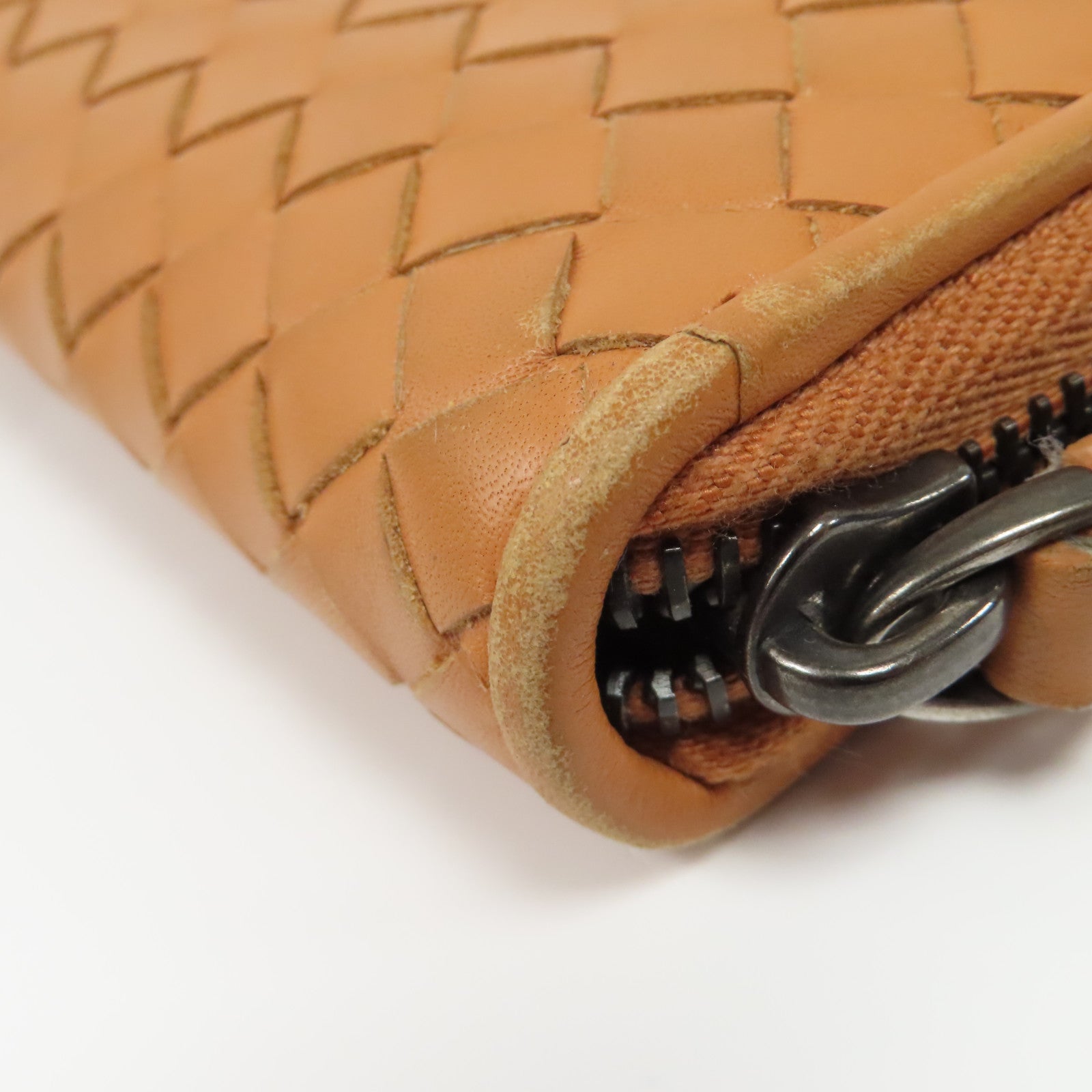 BOTTEGA VENETA 【激減優惠】織紋皮革Long Wallet長錢包啡色