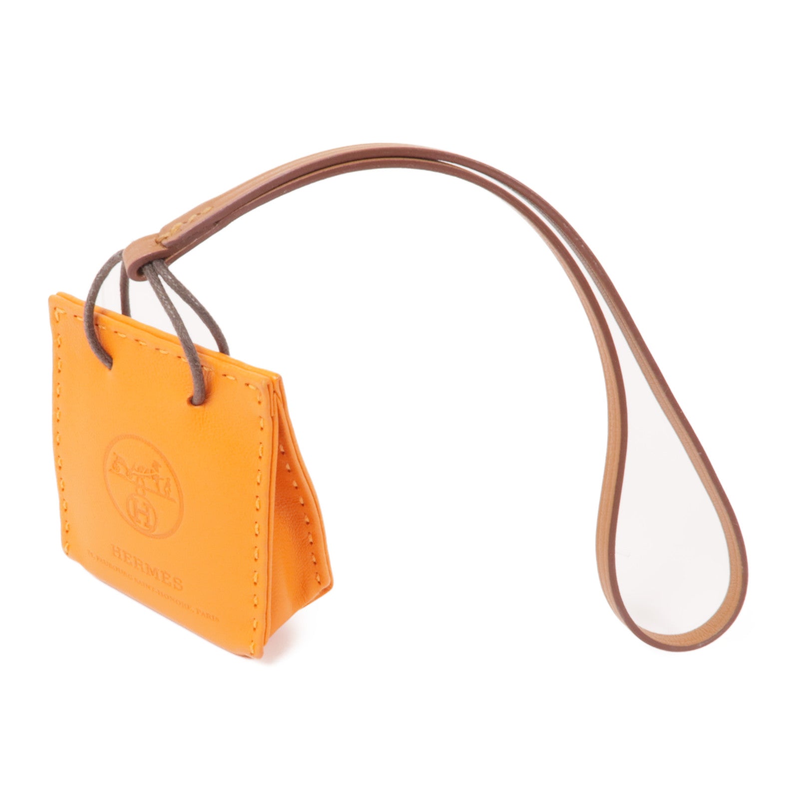 HERMES Swift皮革Shopping Bag Charm掛飾