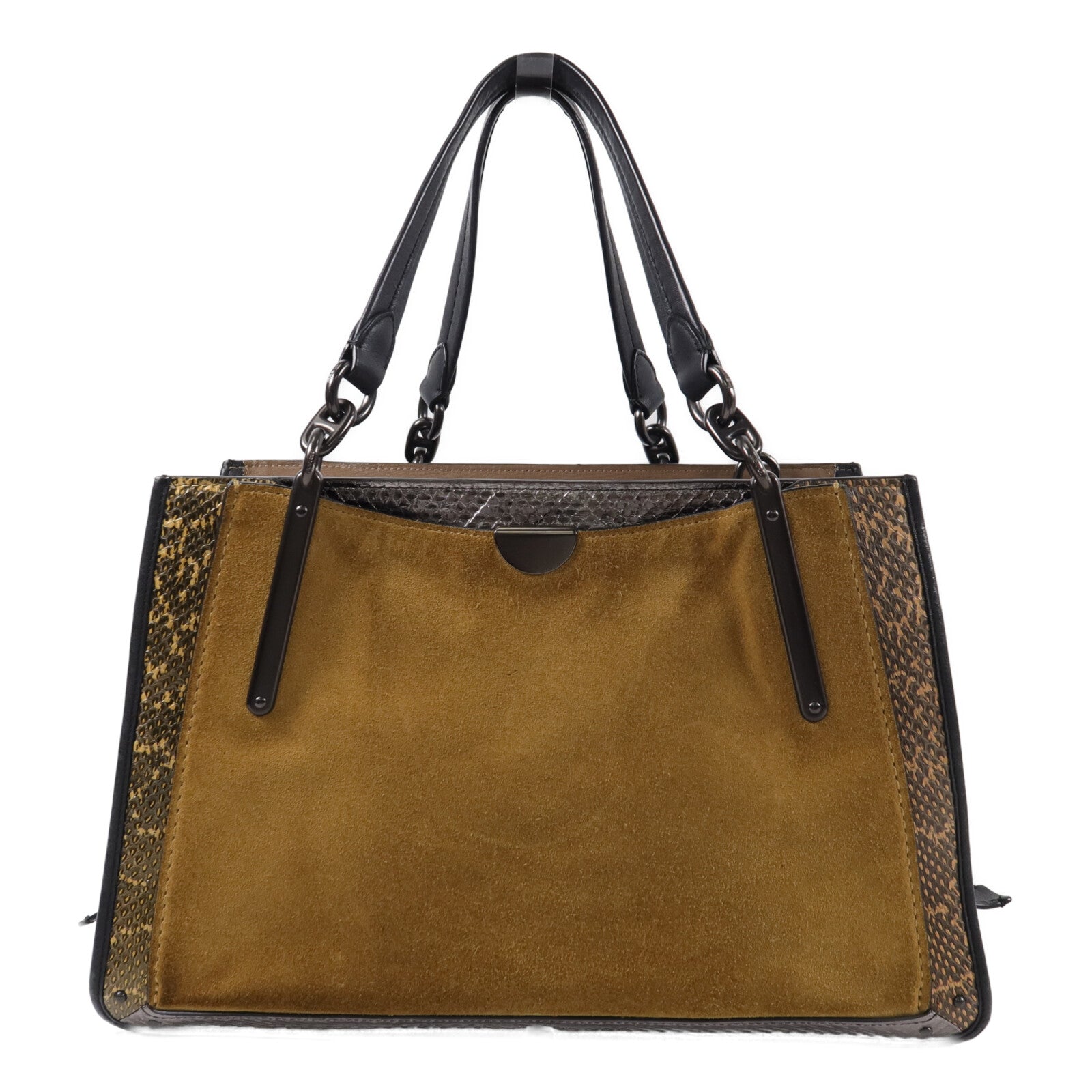 COACH Calf/Snakeskin/Suede Dreamer 36 Shoulder Bag肩背袋