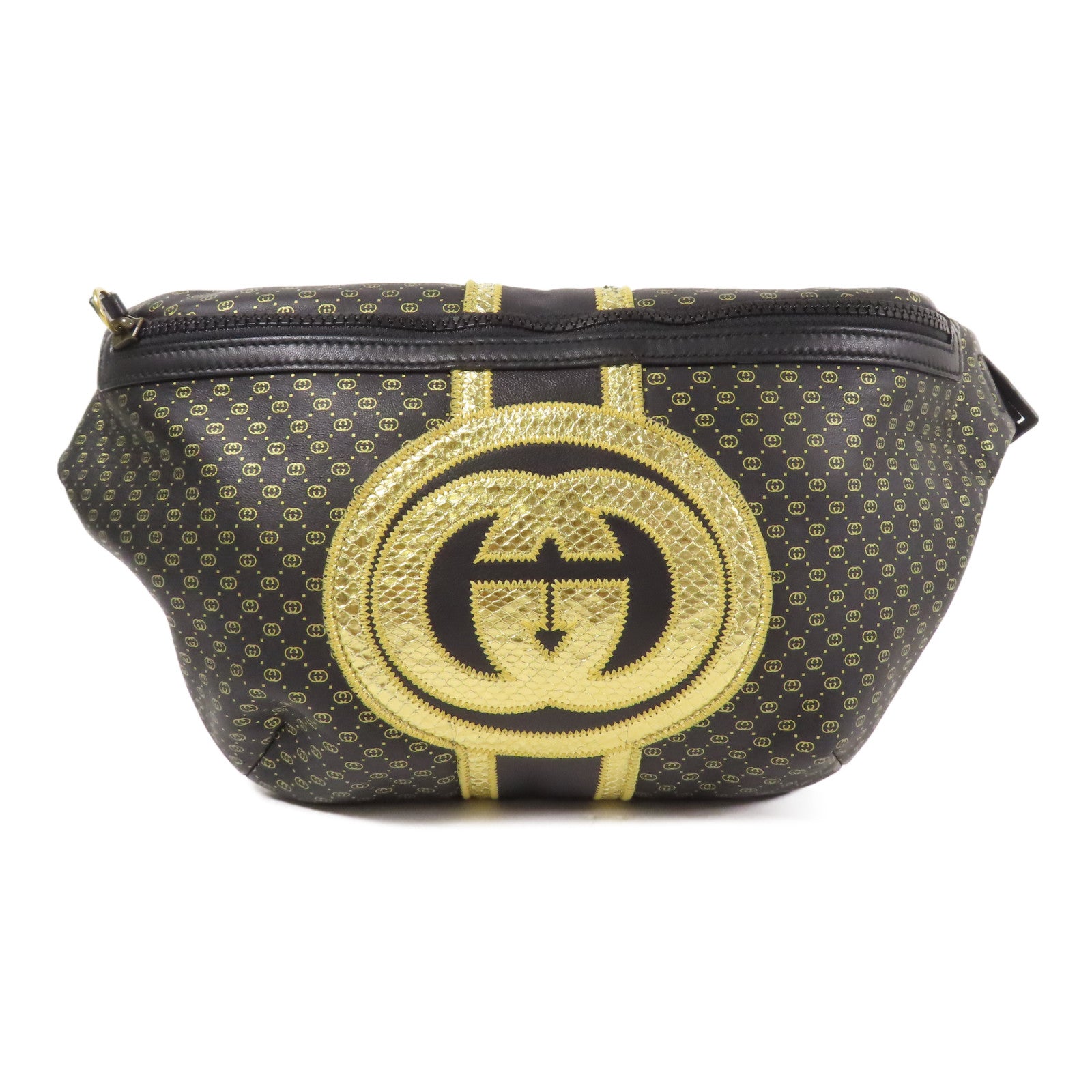 GUCCI 皮革DAPPER DAN腰包