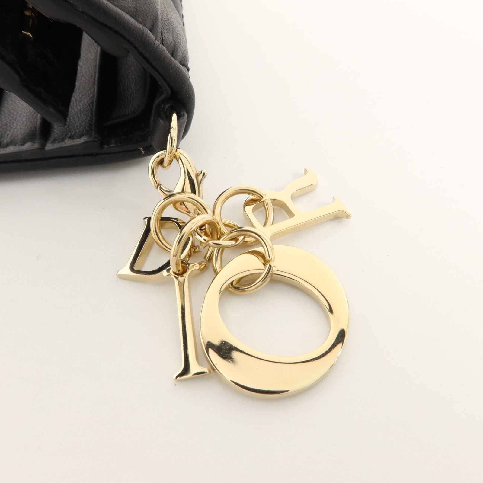 Dior 羊皮皮革Lady Dior Gardenia金扣錢包