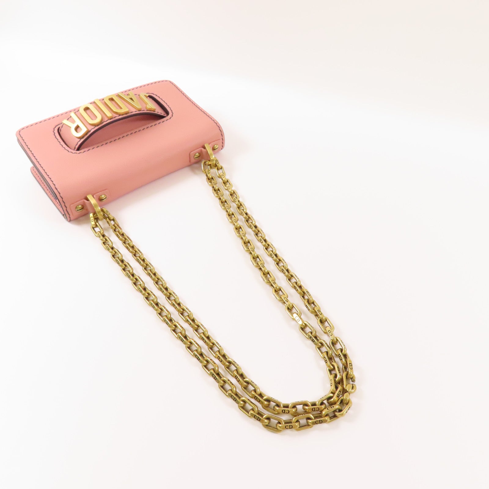 Dior 牛皮皮革J'adore WOC金扣肩背袋
