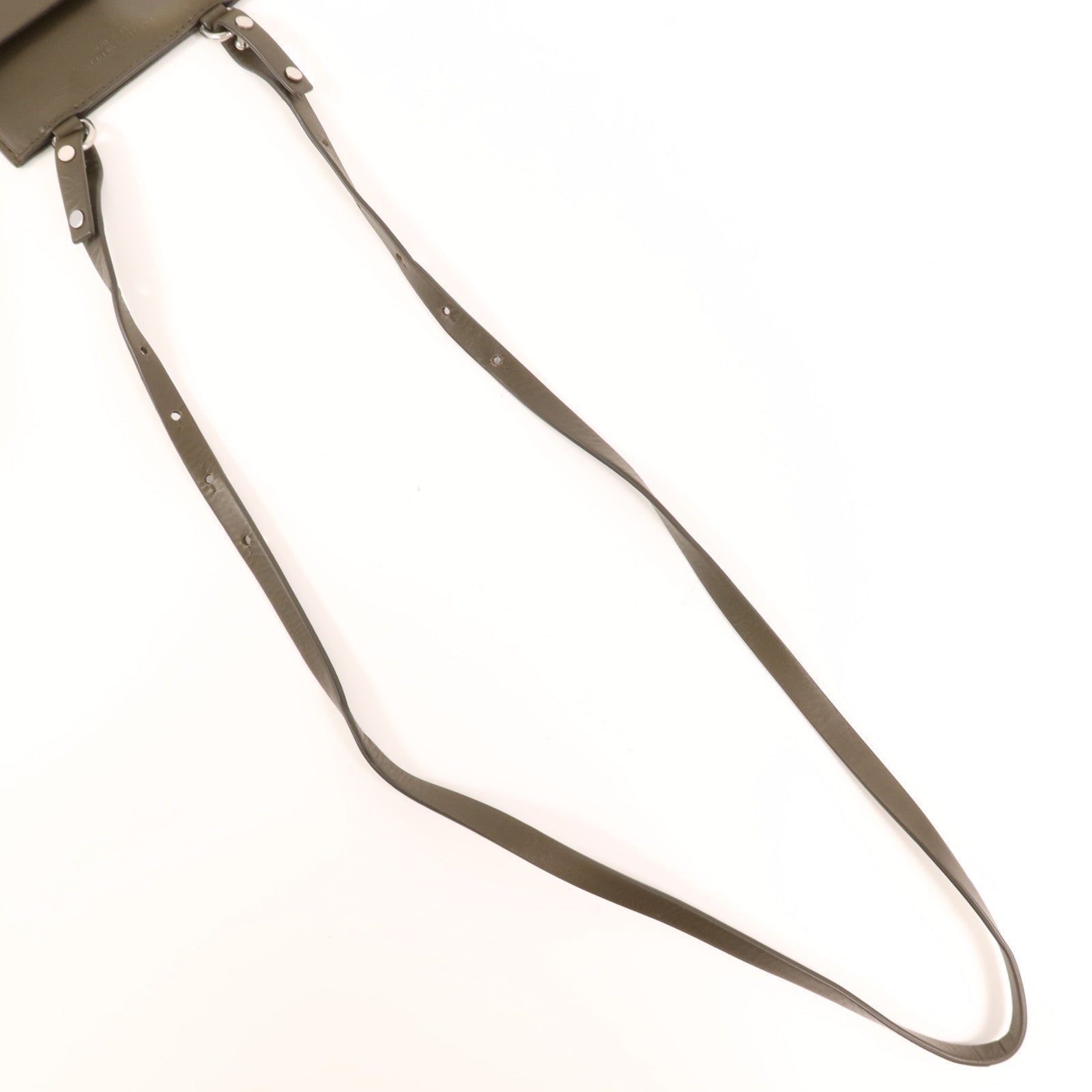 BOTTEGA VENETA 皮革Phone Bag銀扣肩背袋